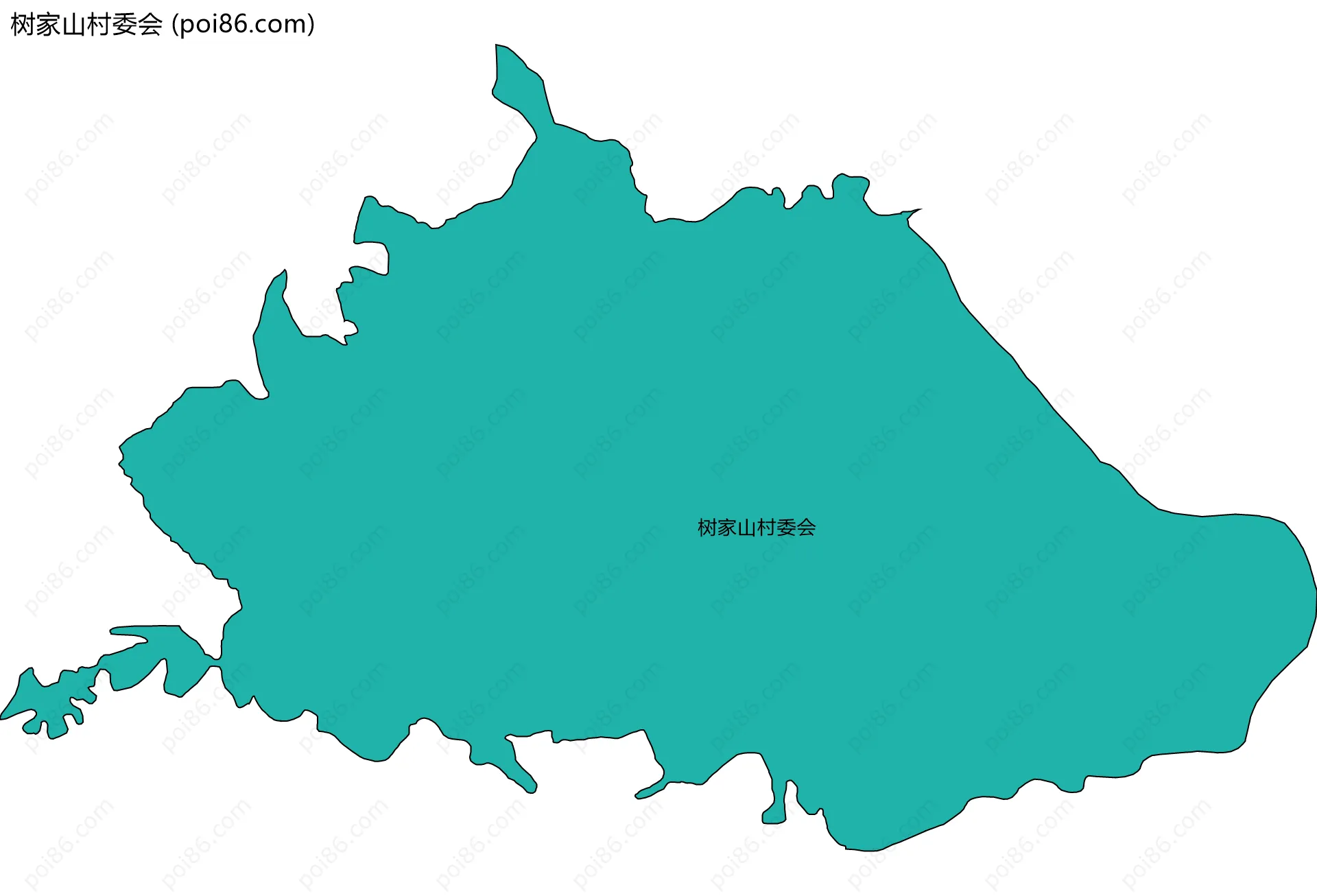 树家山村委会边界地图