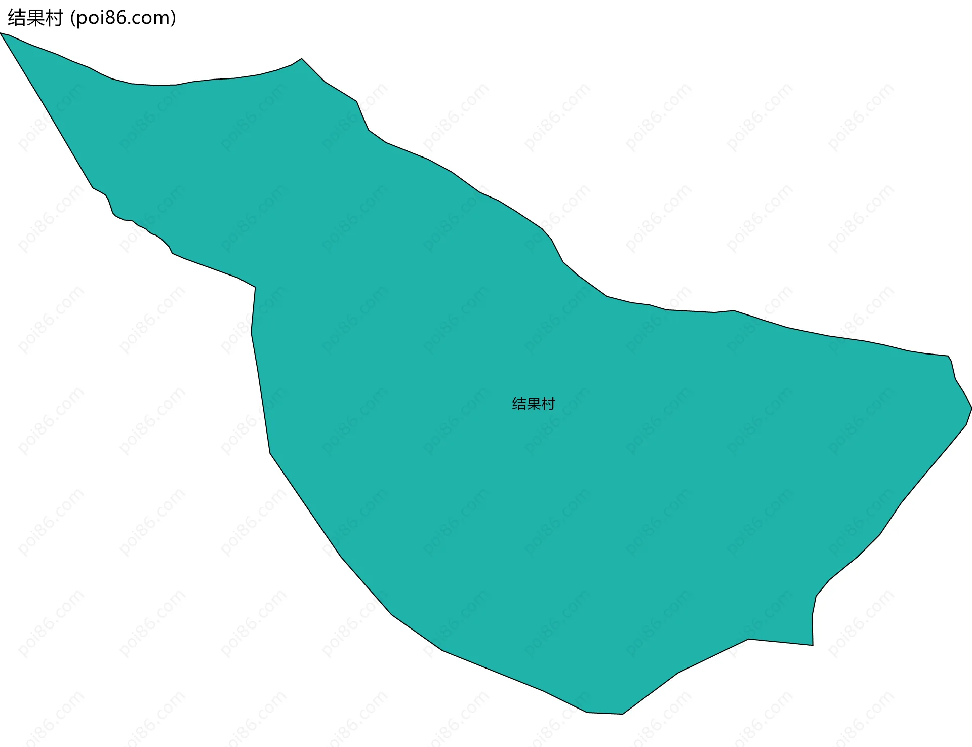 结果村边界地图