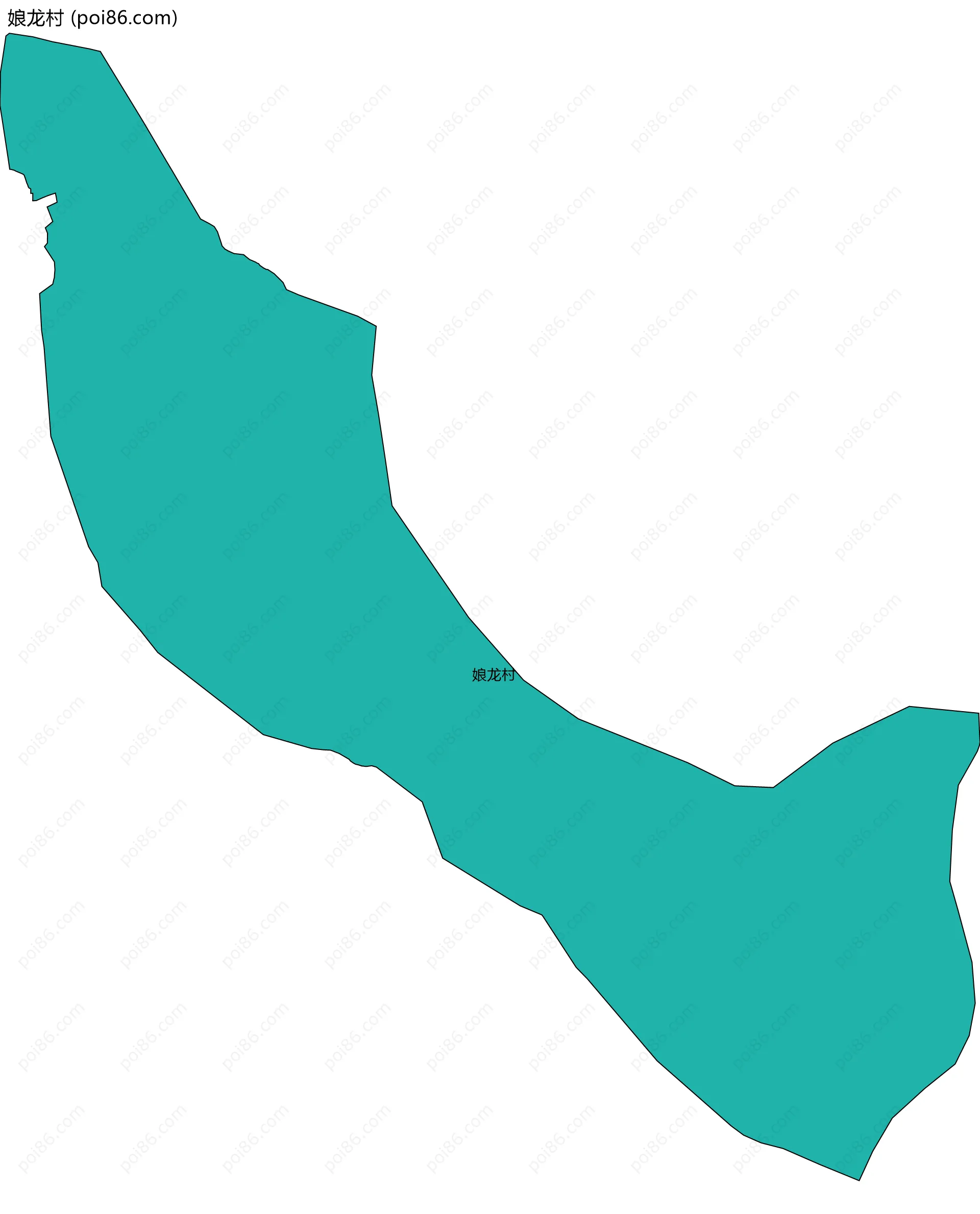 娘龙村边界地图