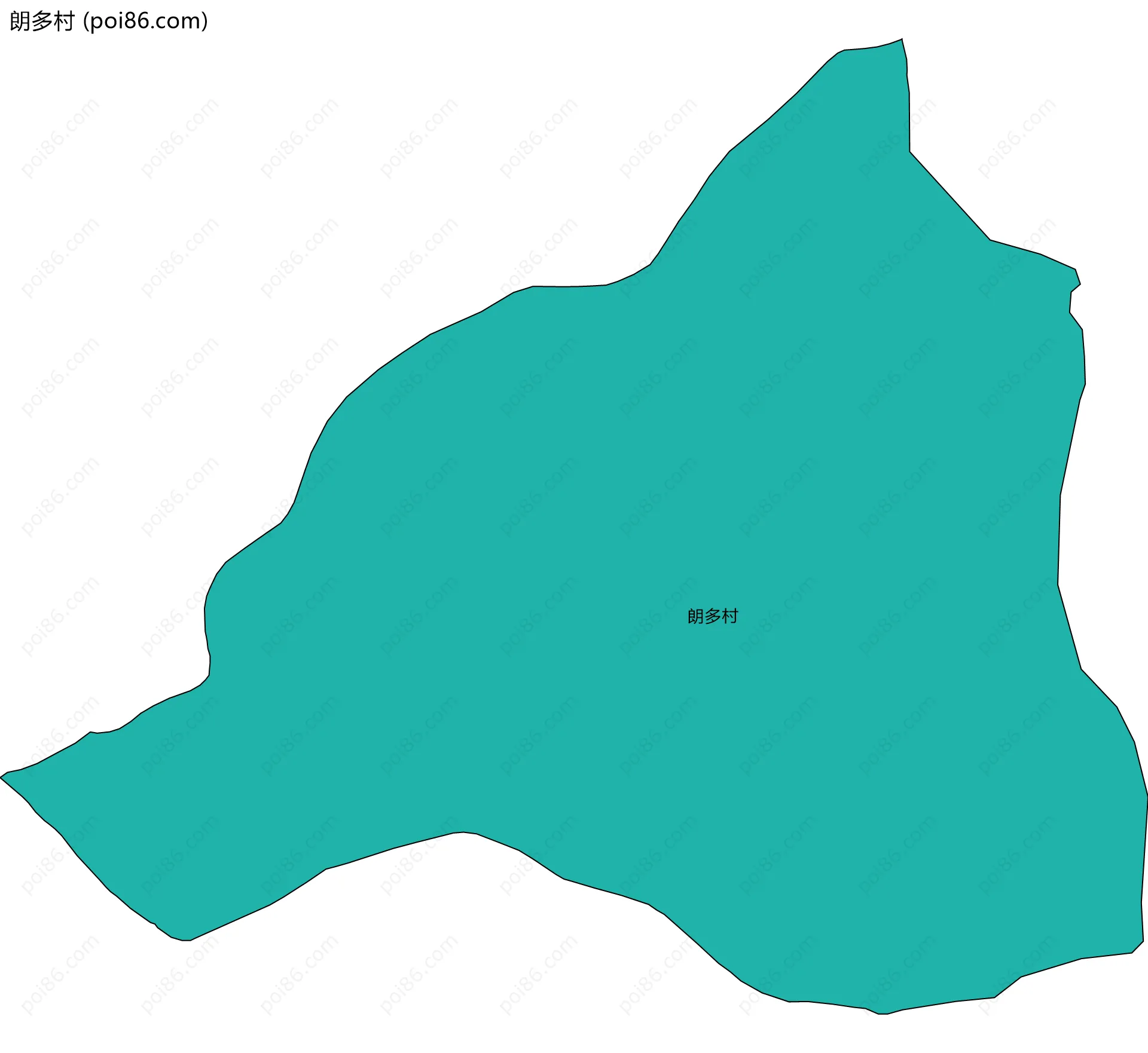 朗多村边界地图