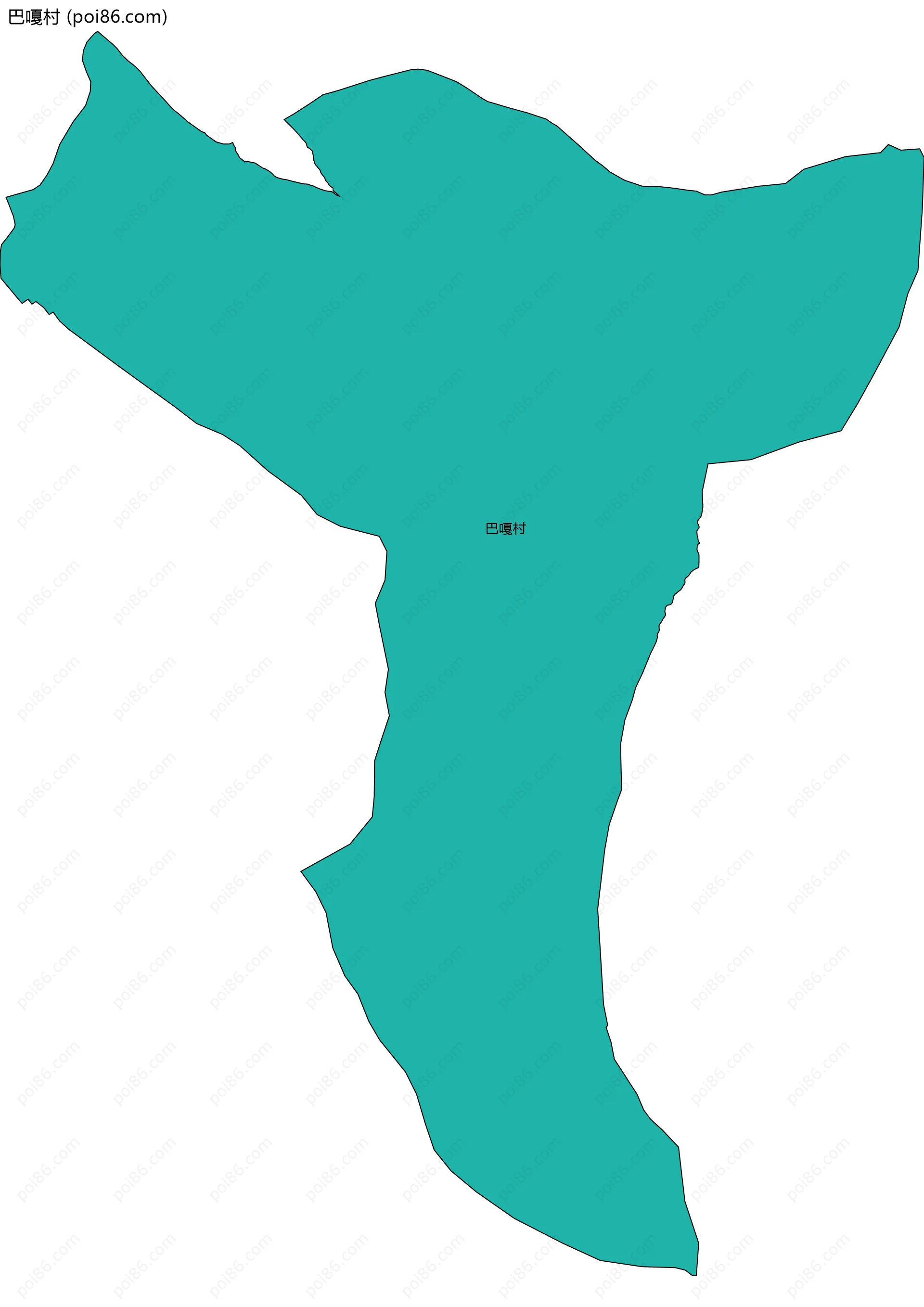 巴嘎村边界地图