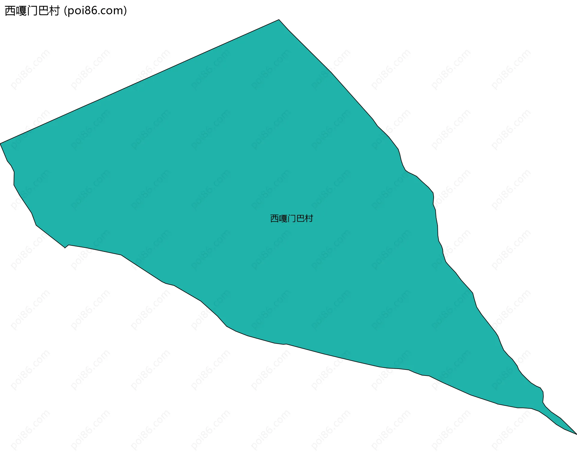 西嘎门巴村边界地图