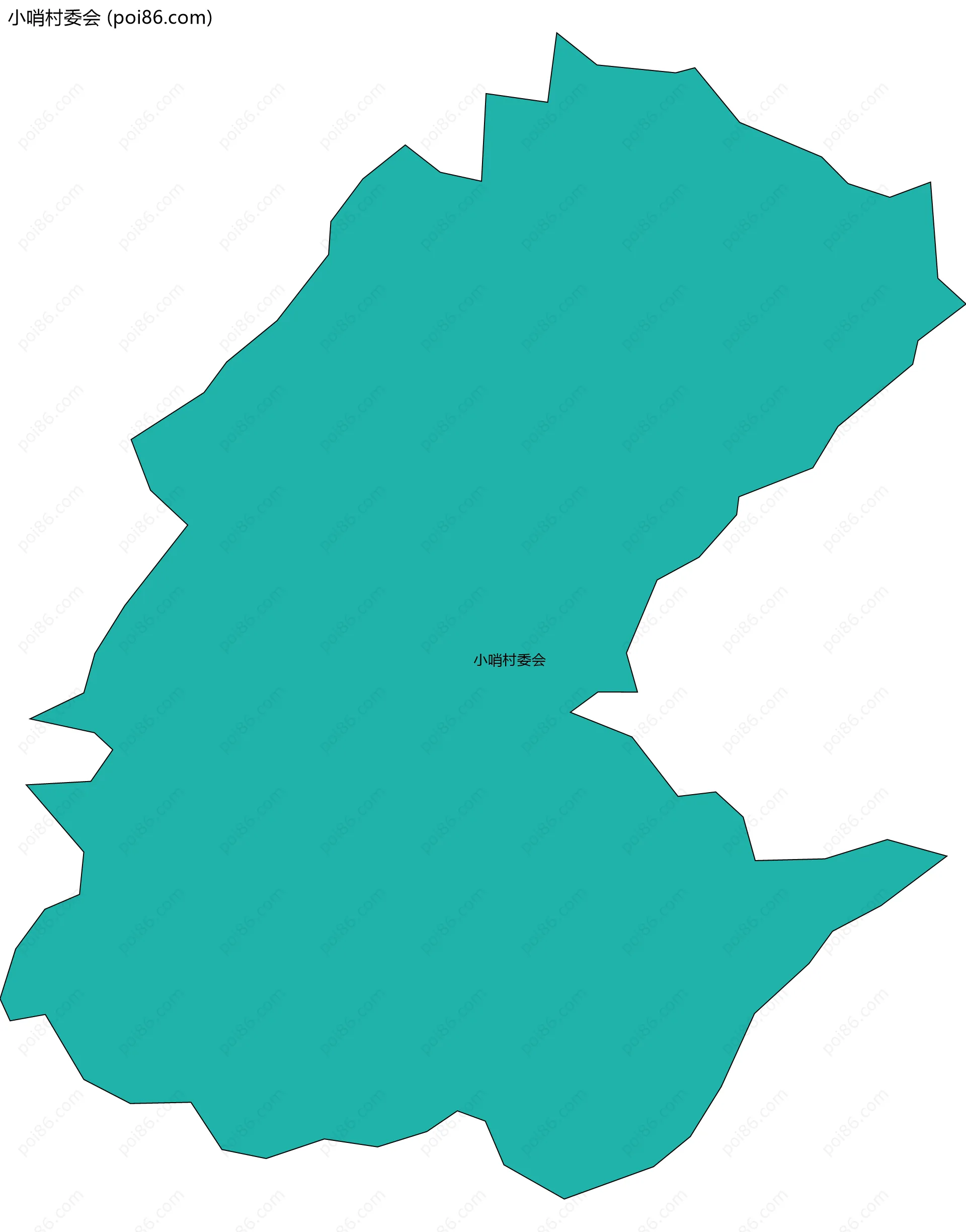 小哨村委会边界地图