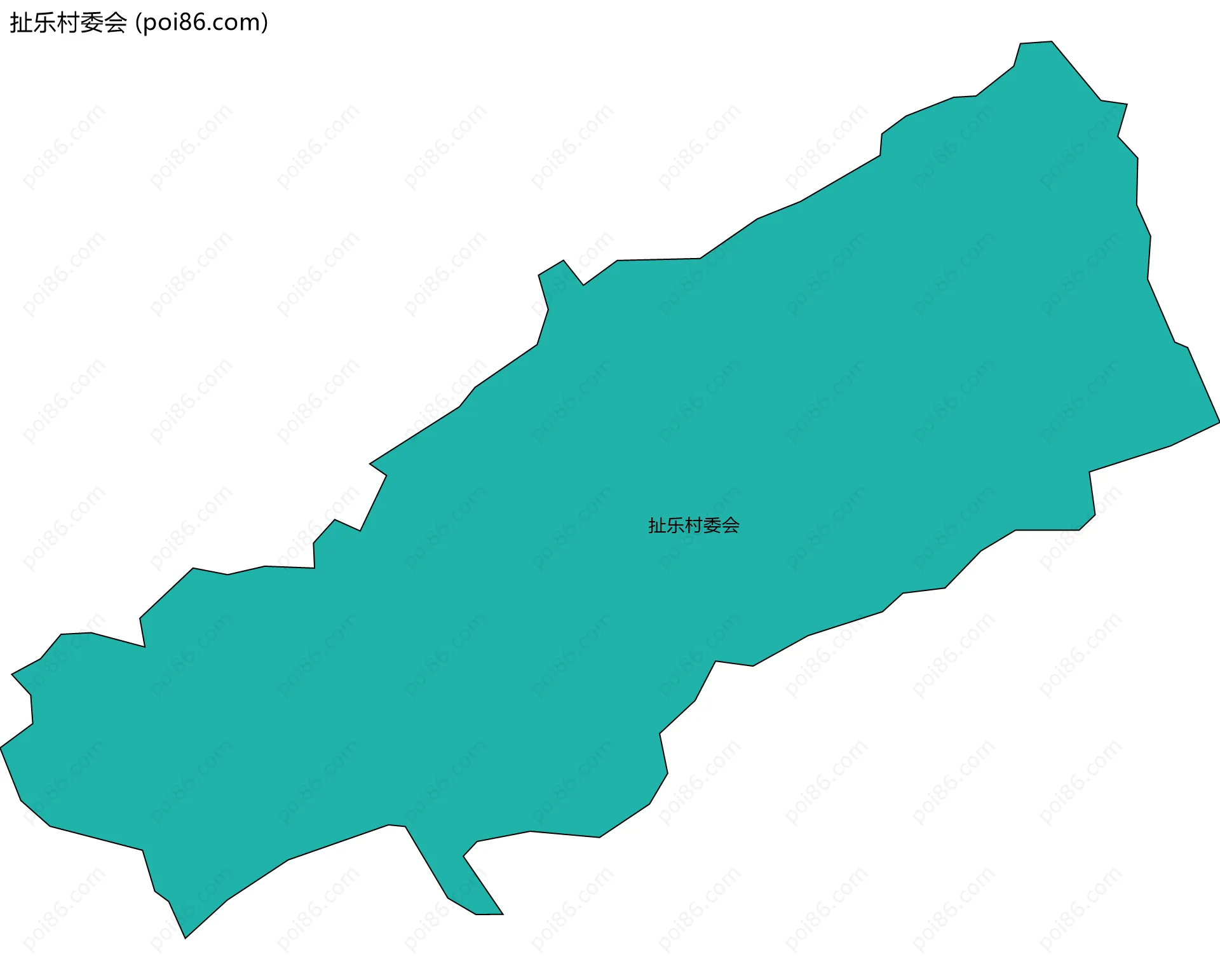 扯乐村委会边界地图