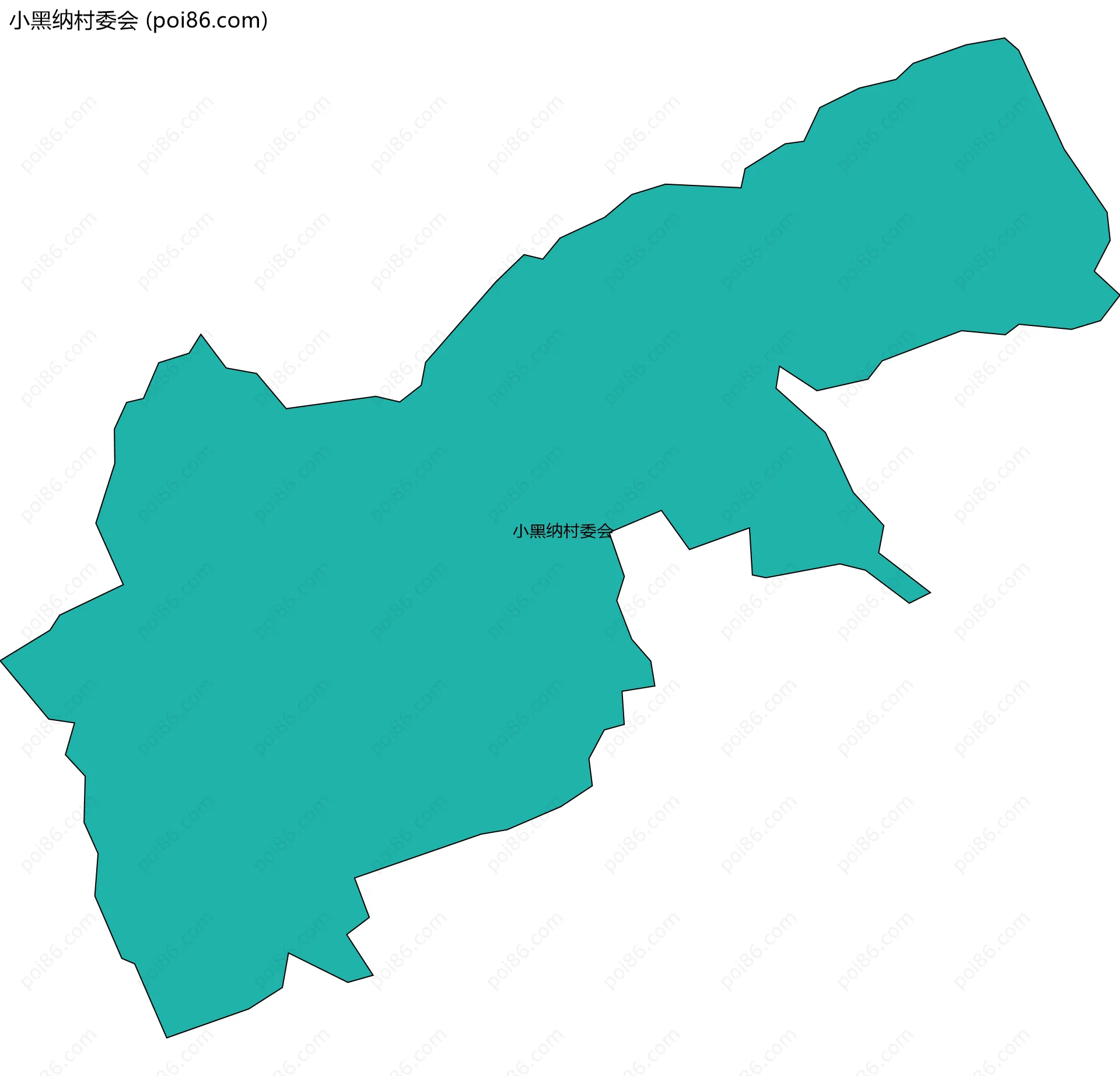 小黑纳村委会边界地图