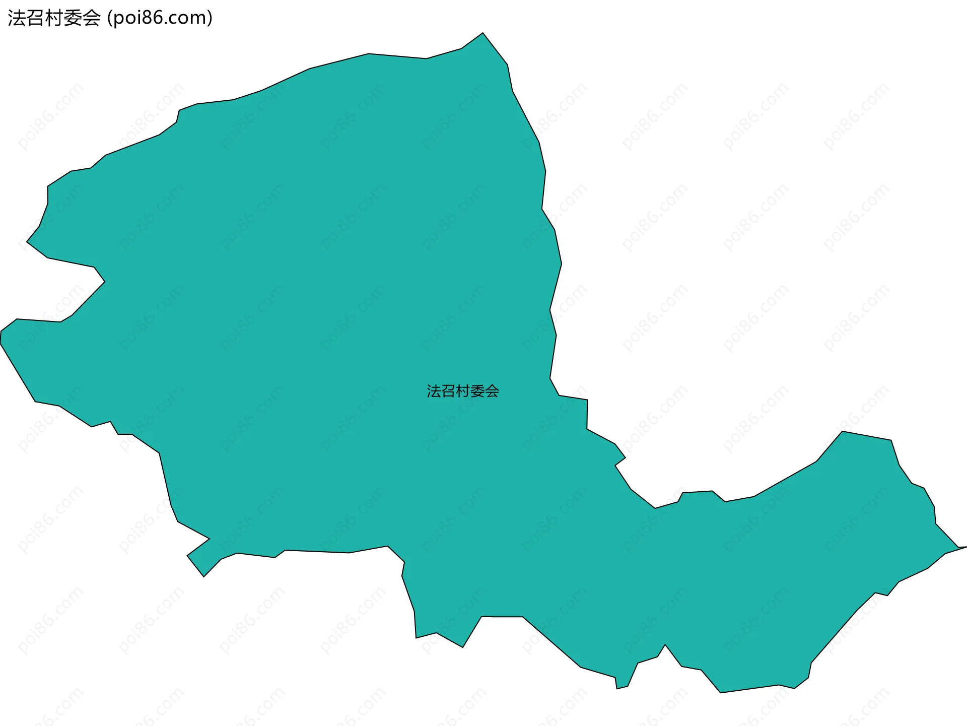 法召村委会边界地图