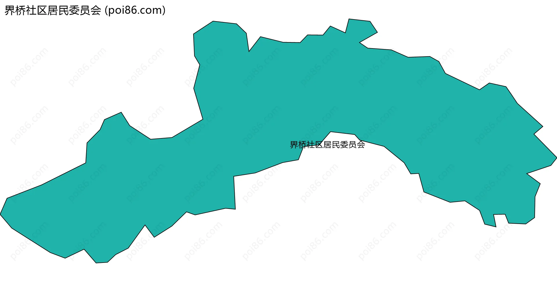 界桥社区居民委员会边界地图