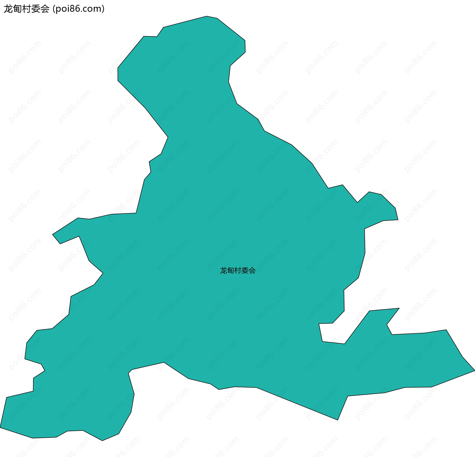 龙甸村委会边界地图
