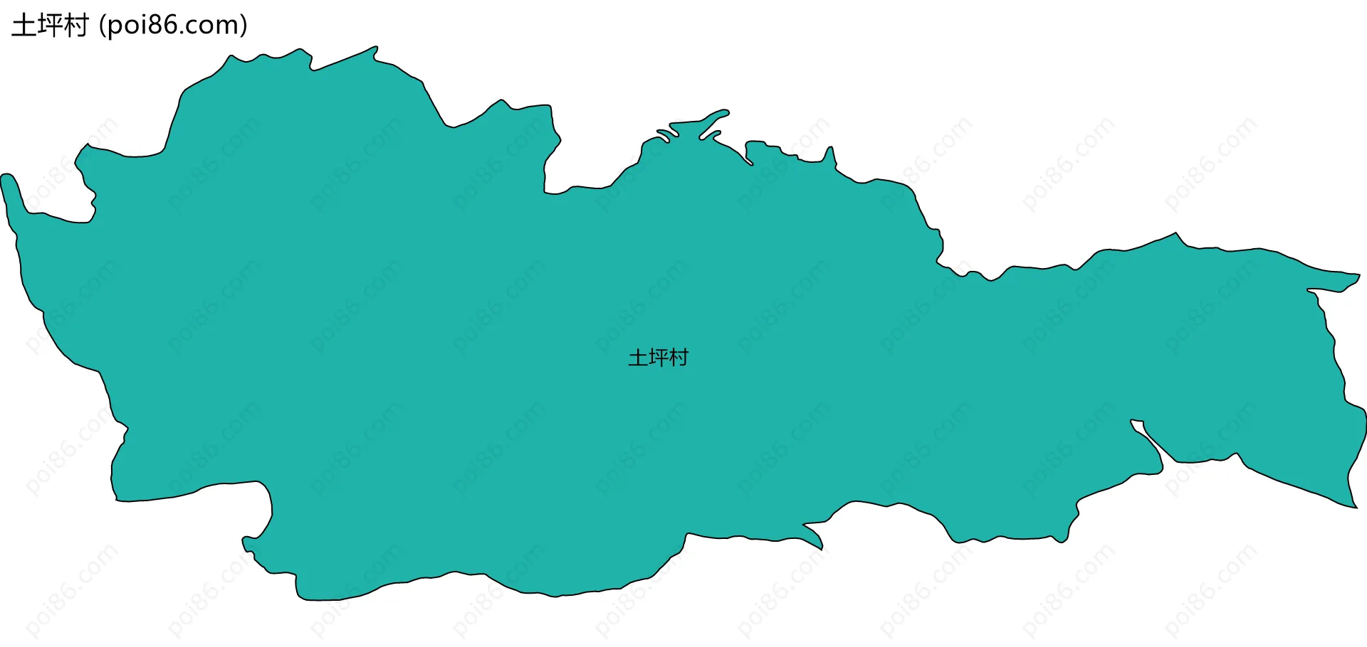 土坪村边界地图