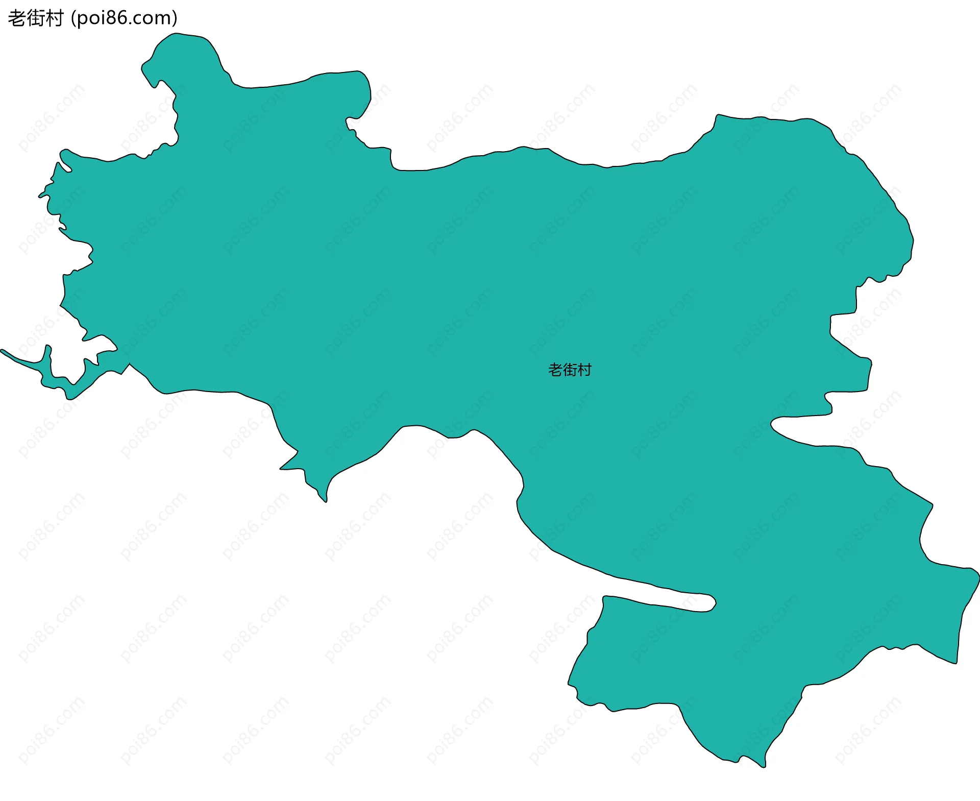 老街村边界地图