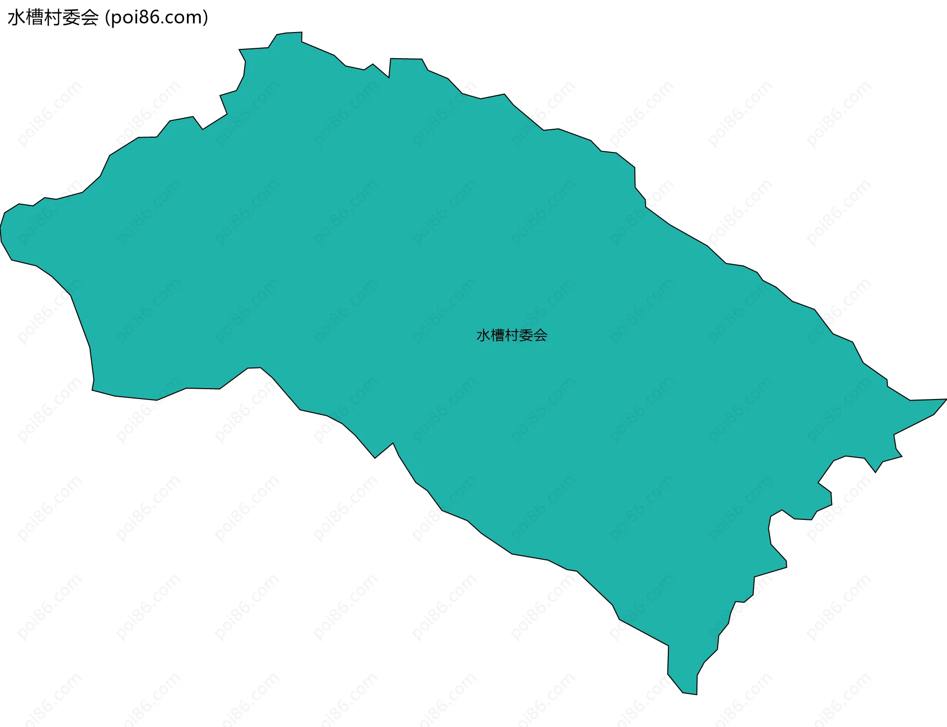 水槽村委会边界地图