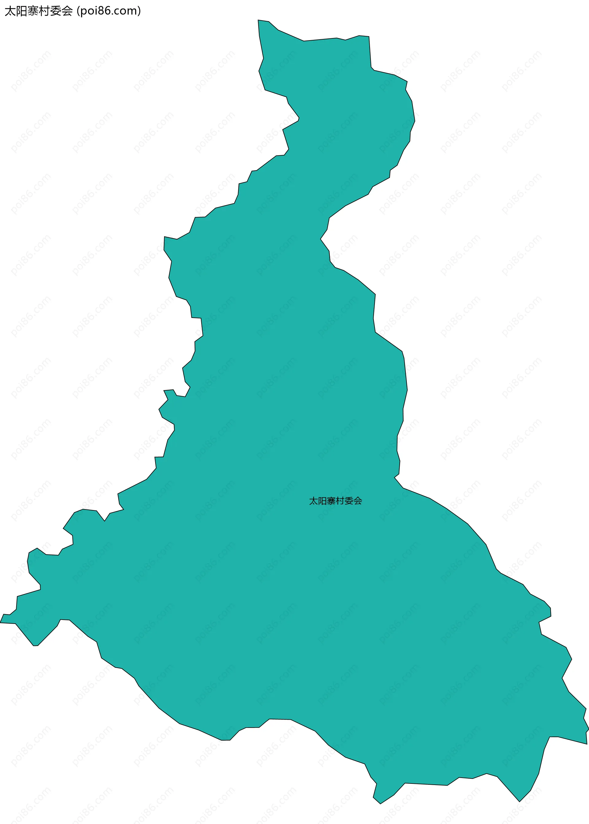 太阳寨村委会边界地图