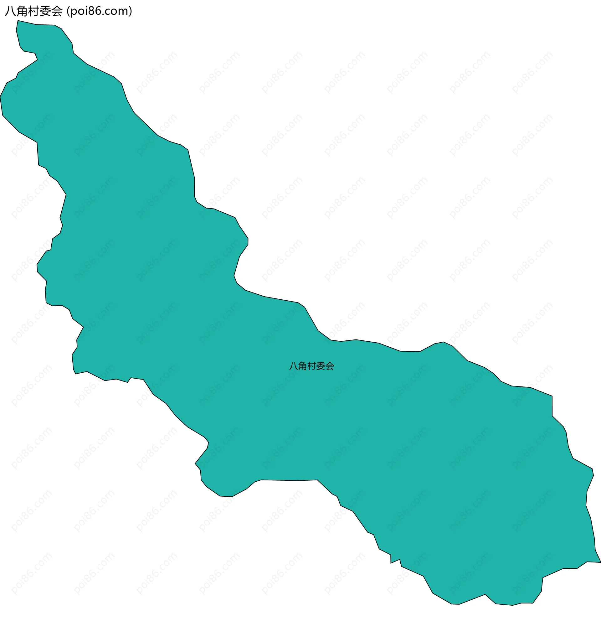 八角村委会边界地图