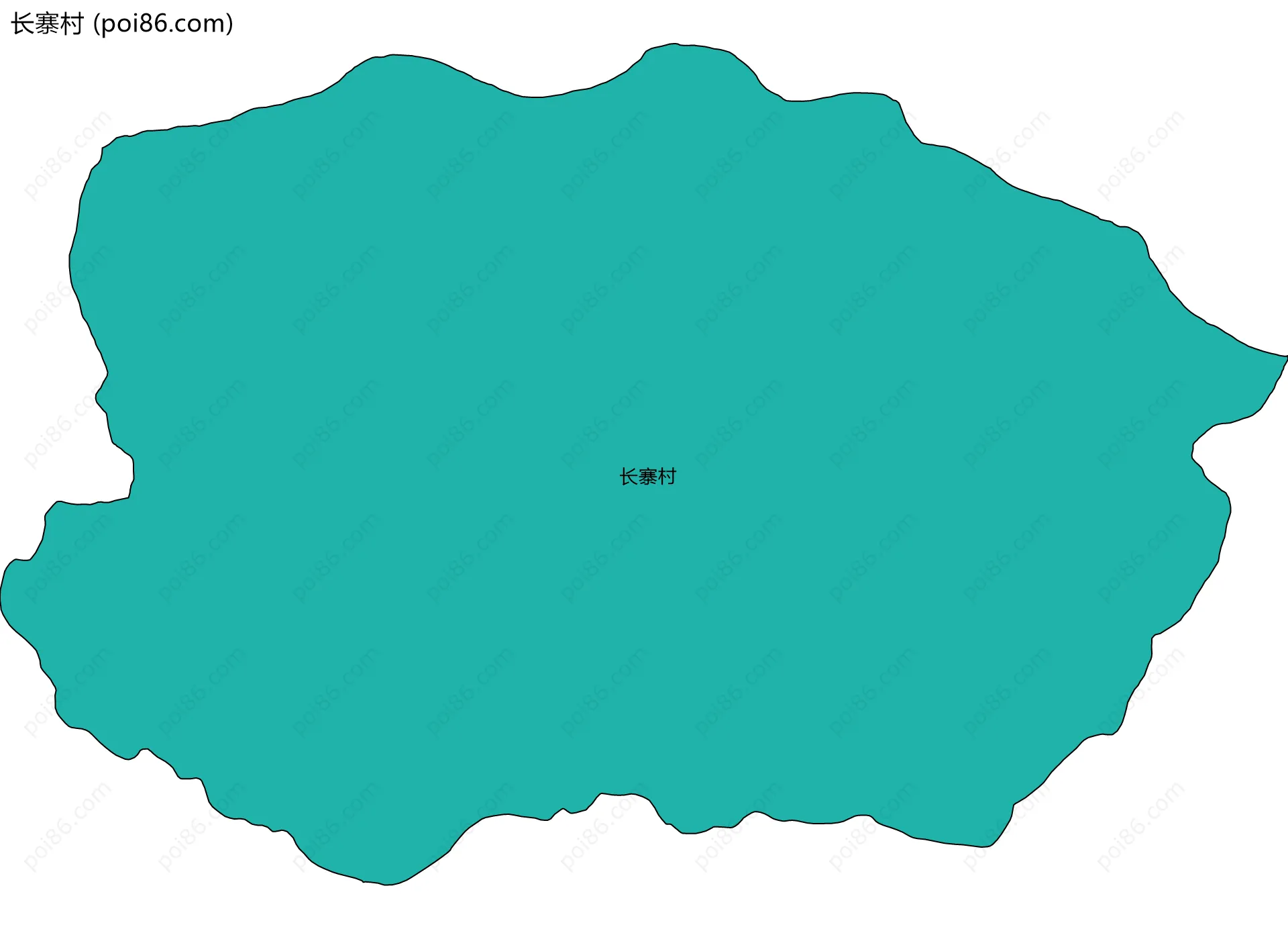 长寨村边界地图