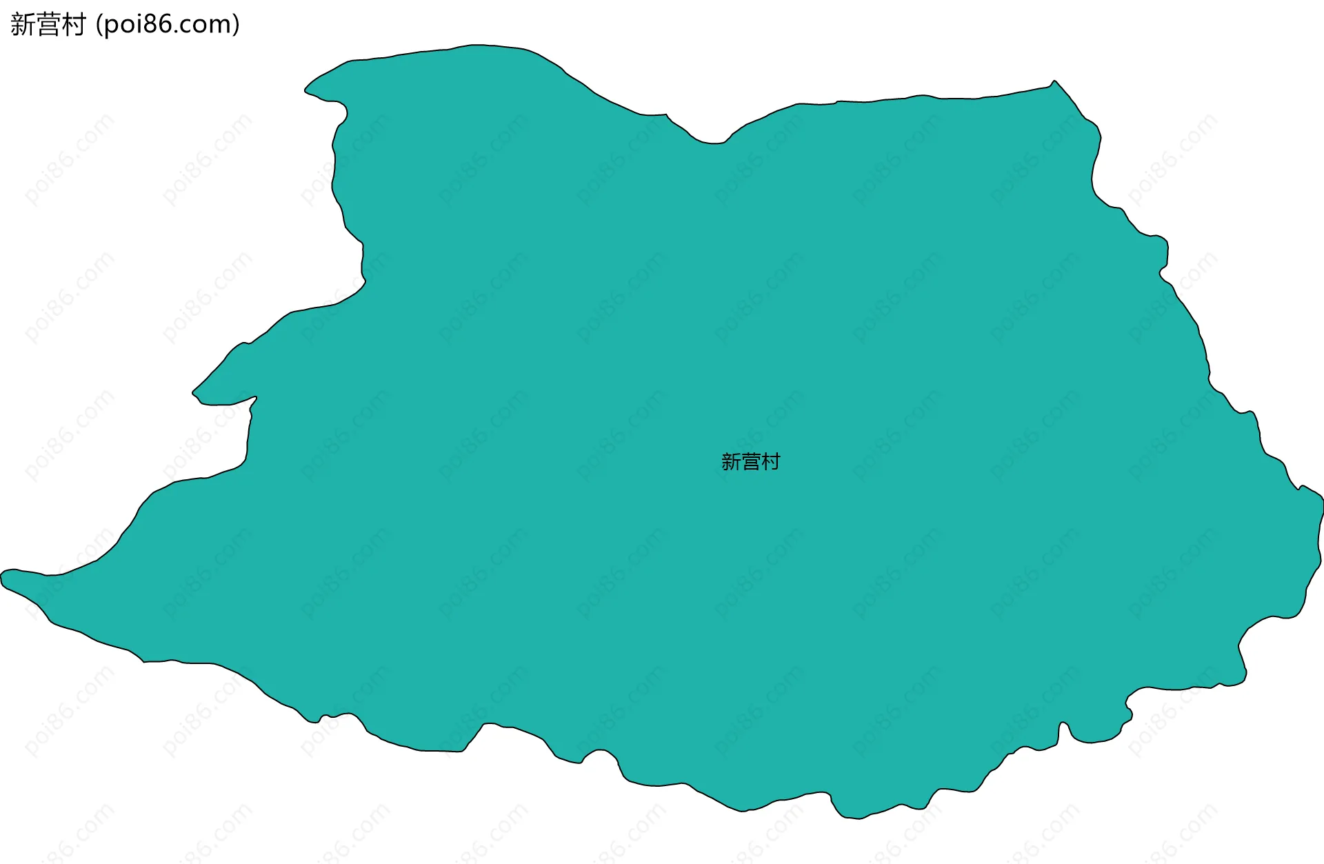 新营村边界地图