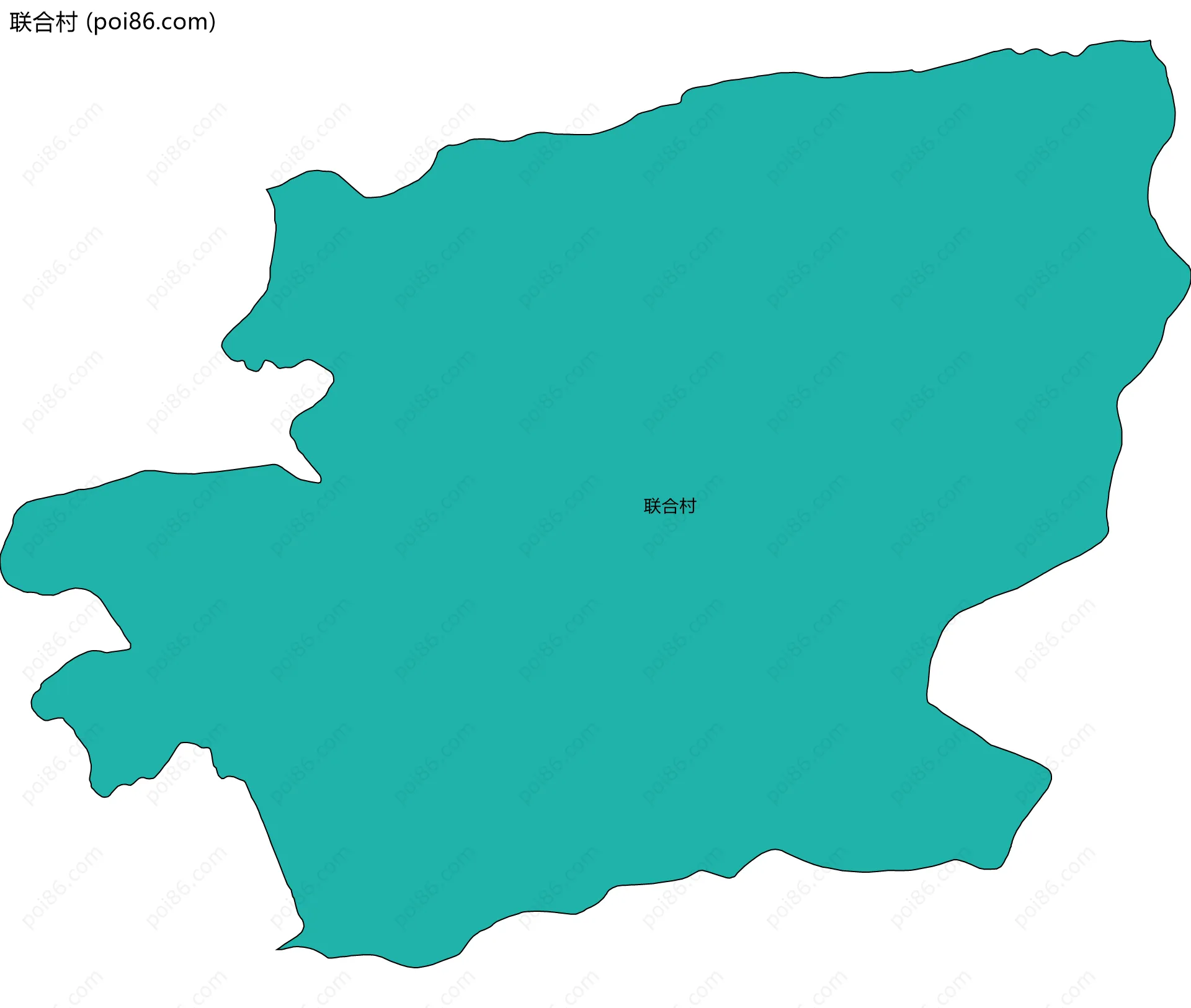 联合村边界地图