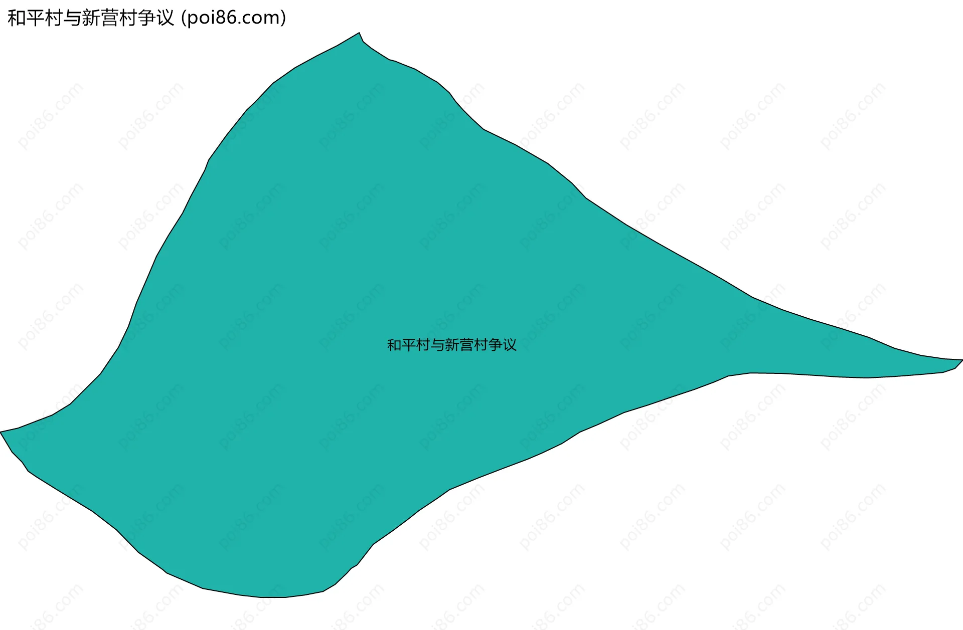 和平村与新营村争议边界地图