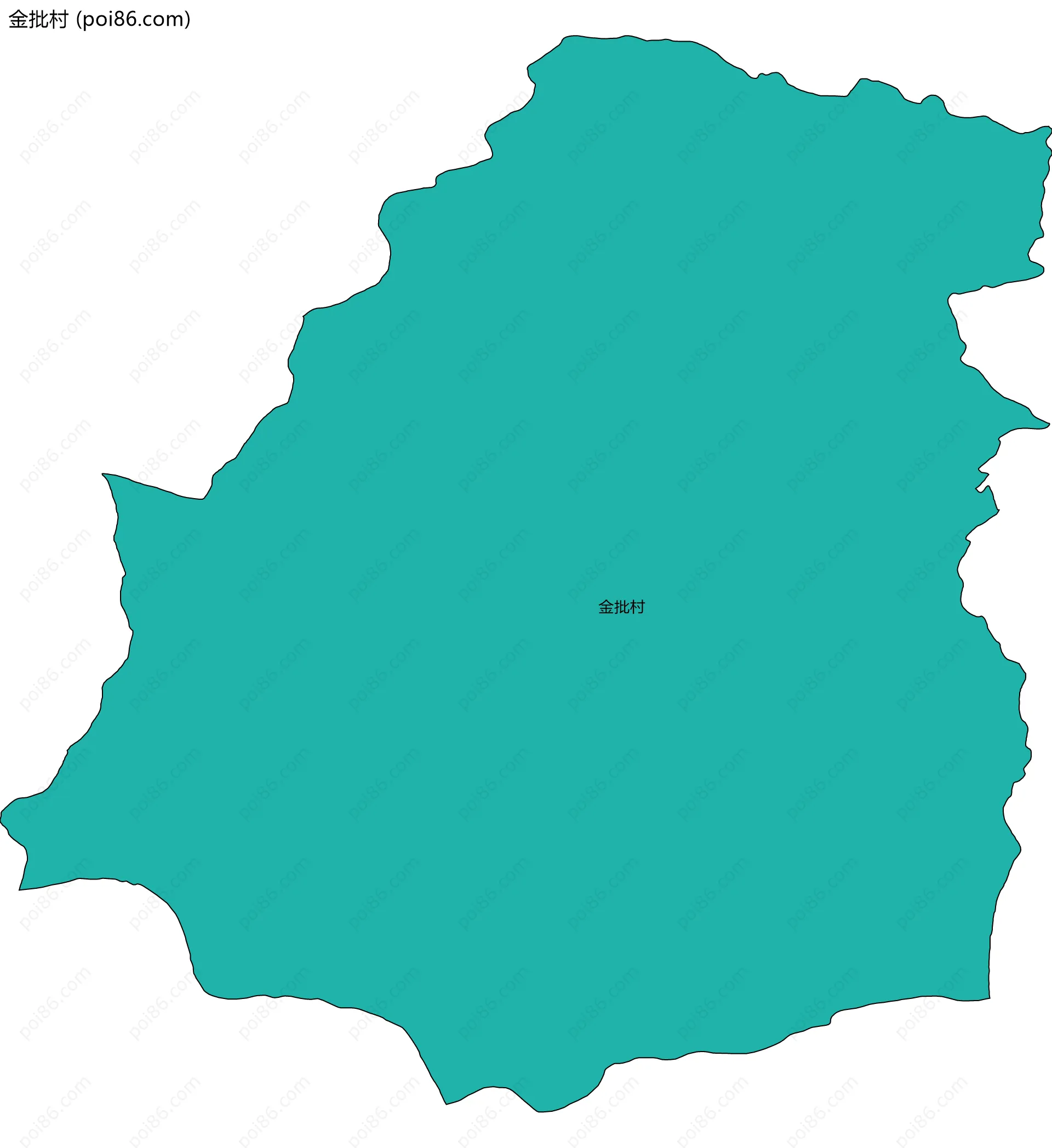 金批村边界地图