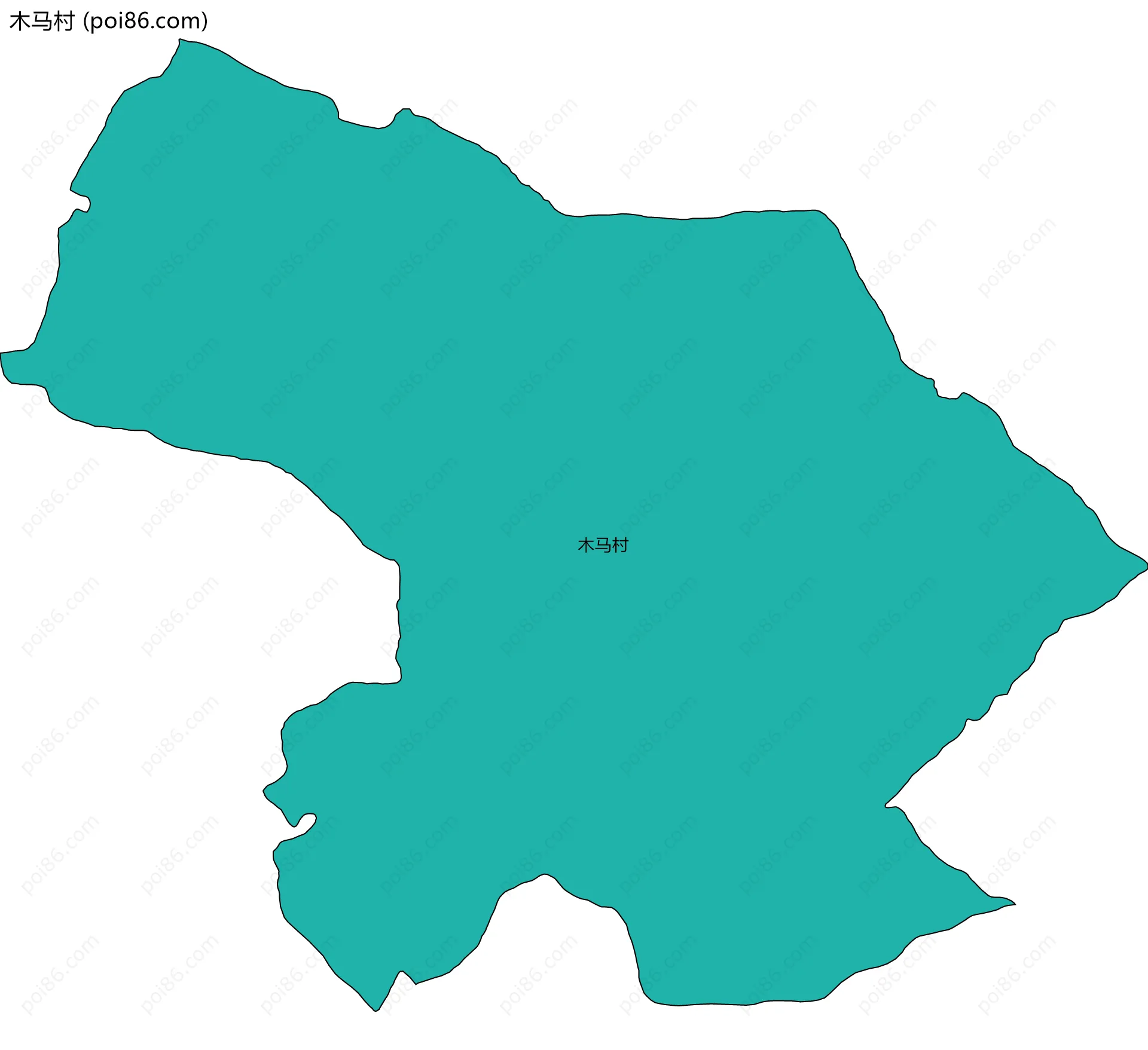 木马村边界地图