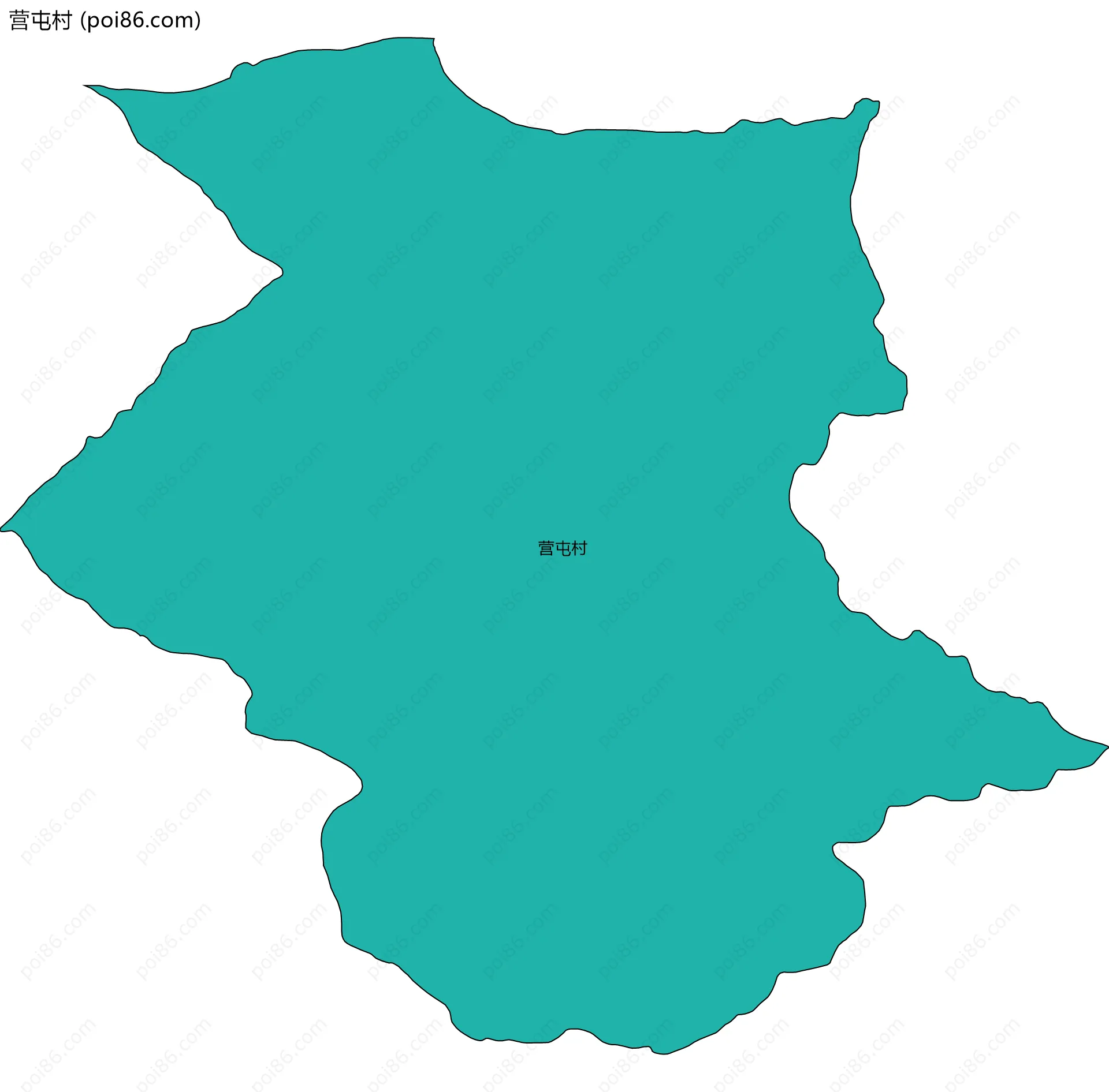 营屯村边界地图