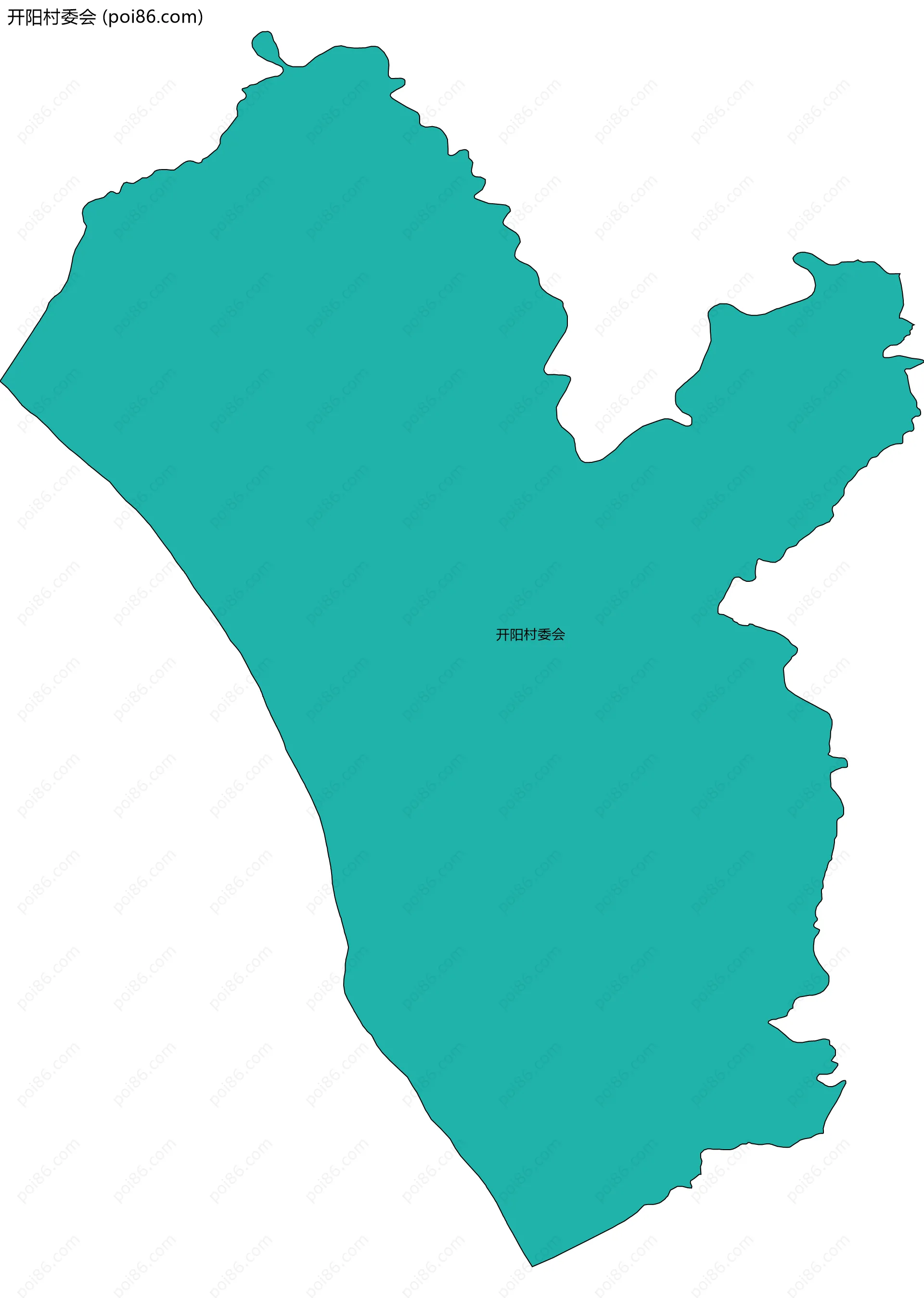 开阳村委会边界地图