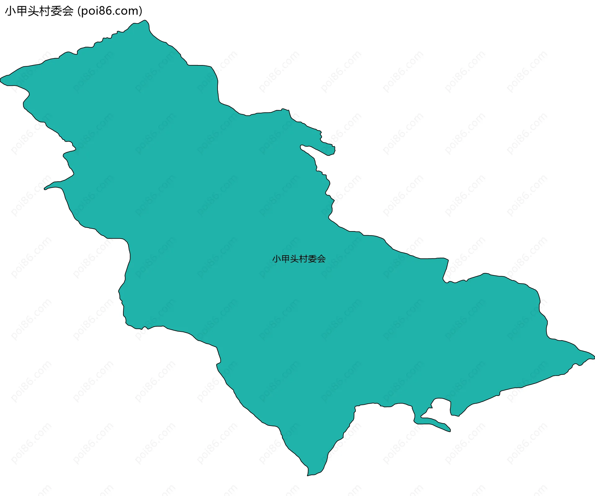 小甲头村委会边界地图