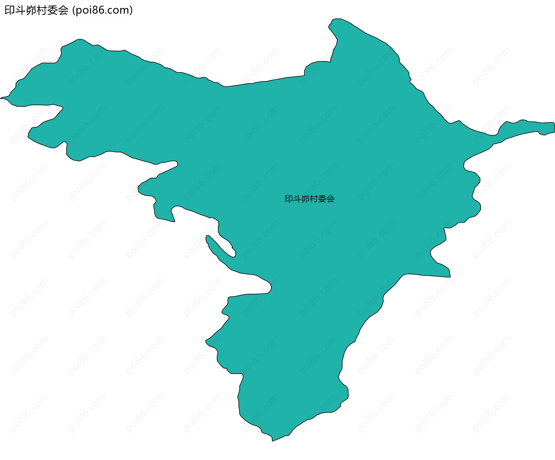 印斗峁村委会边界地图
