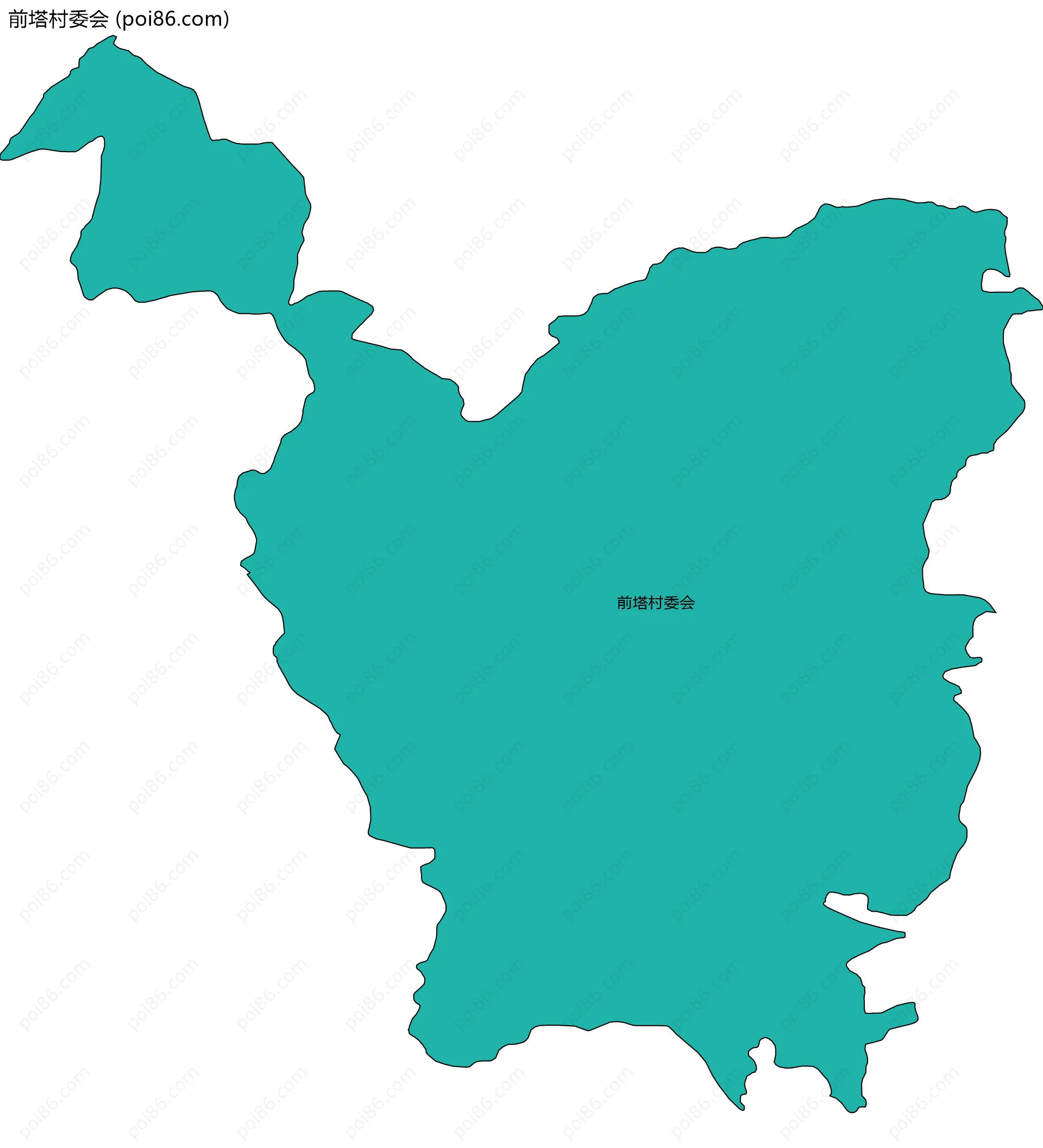 前塔村委会边界地图