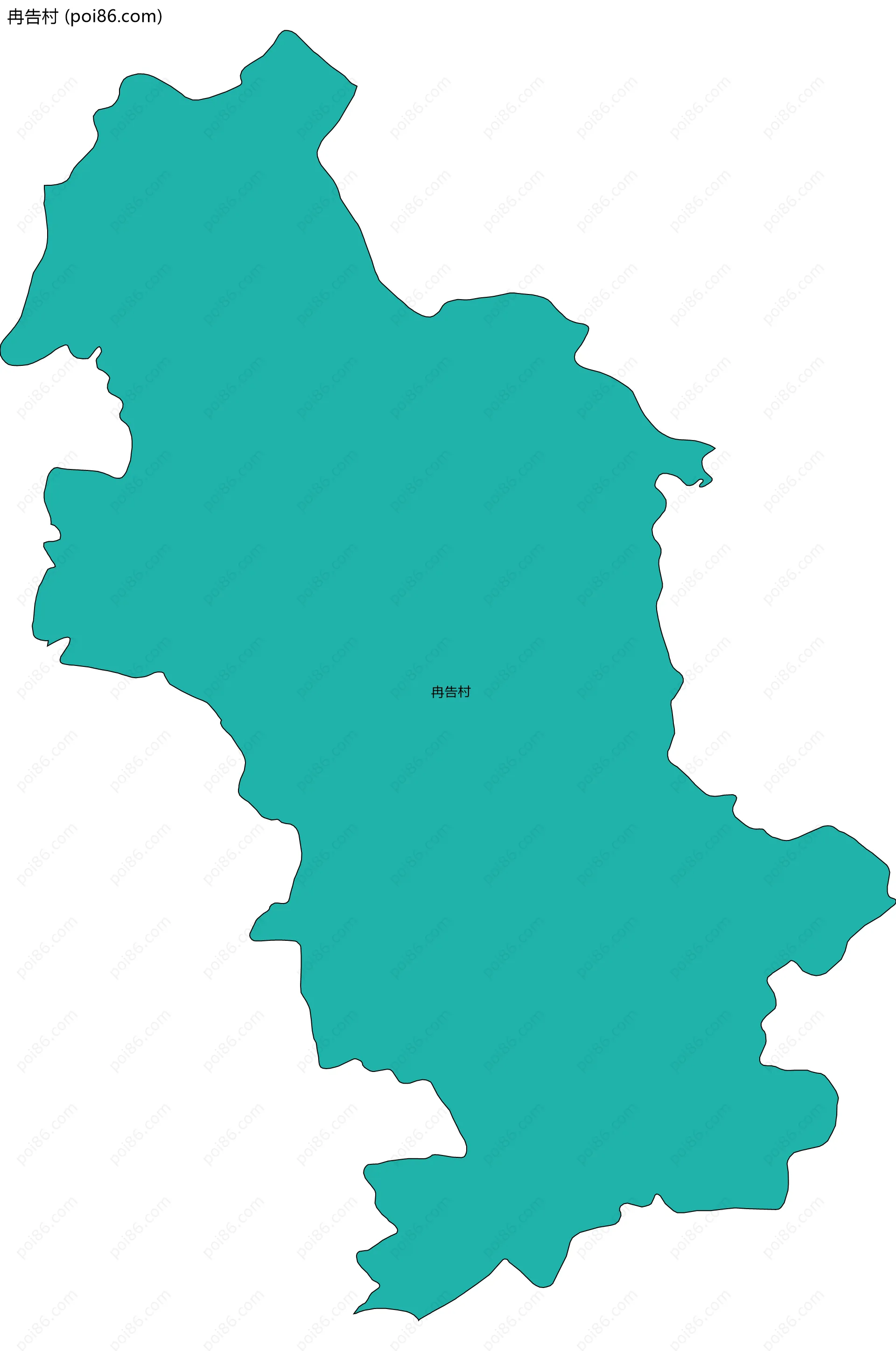 冉告村边界地图