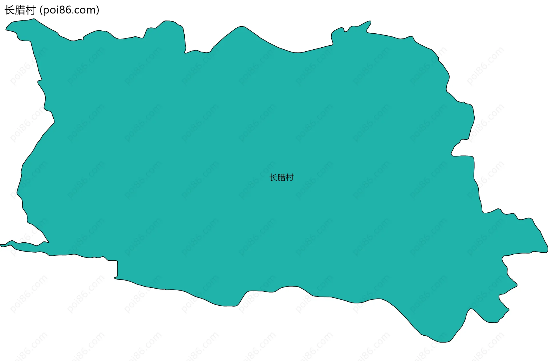 长腊村边界地图