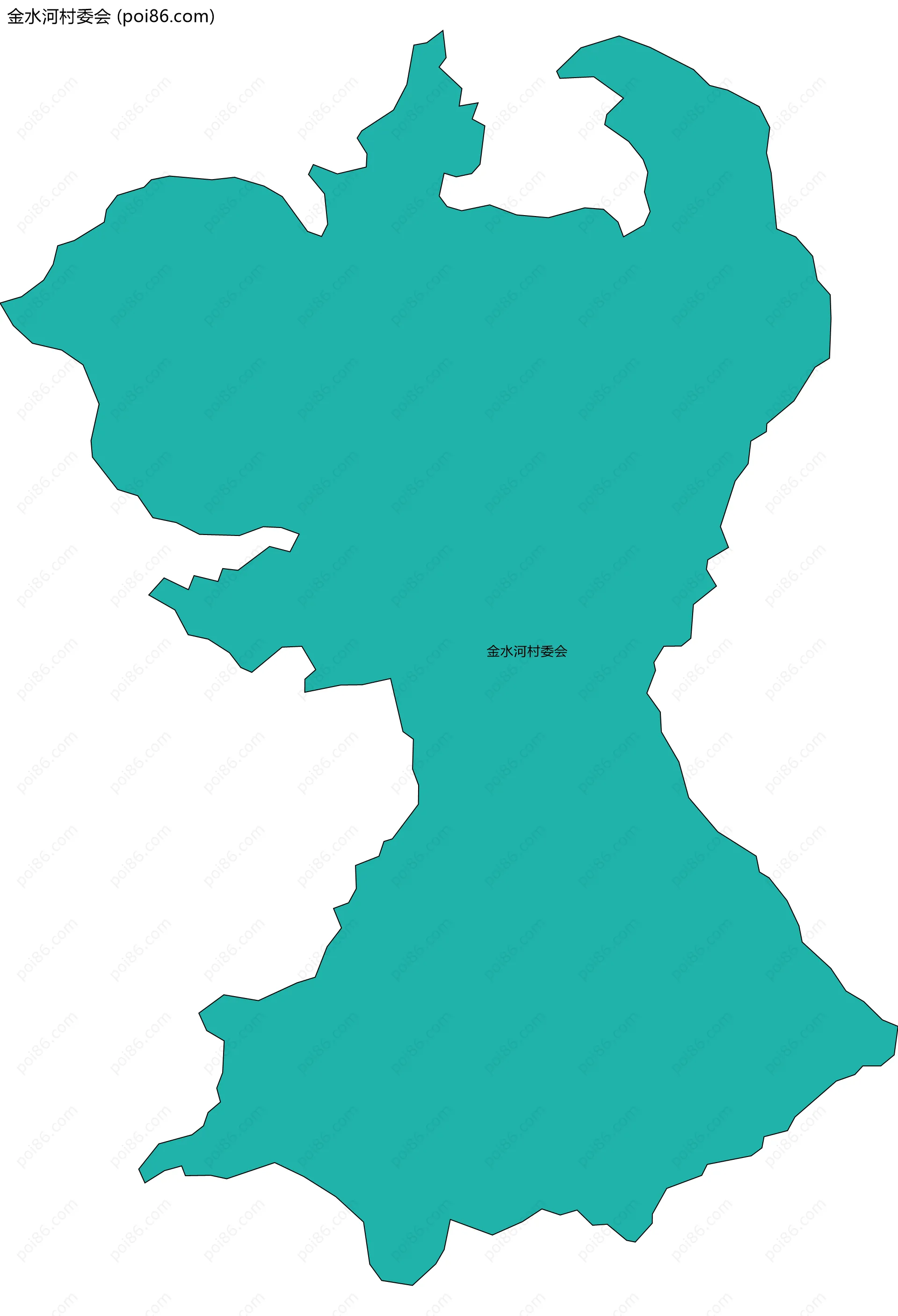 金水河村委会边界地图