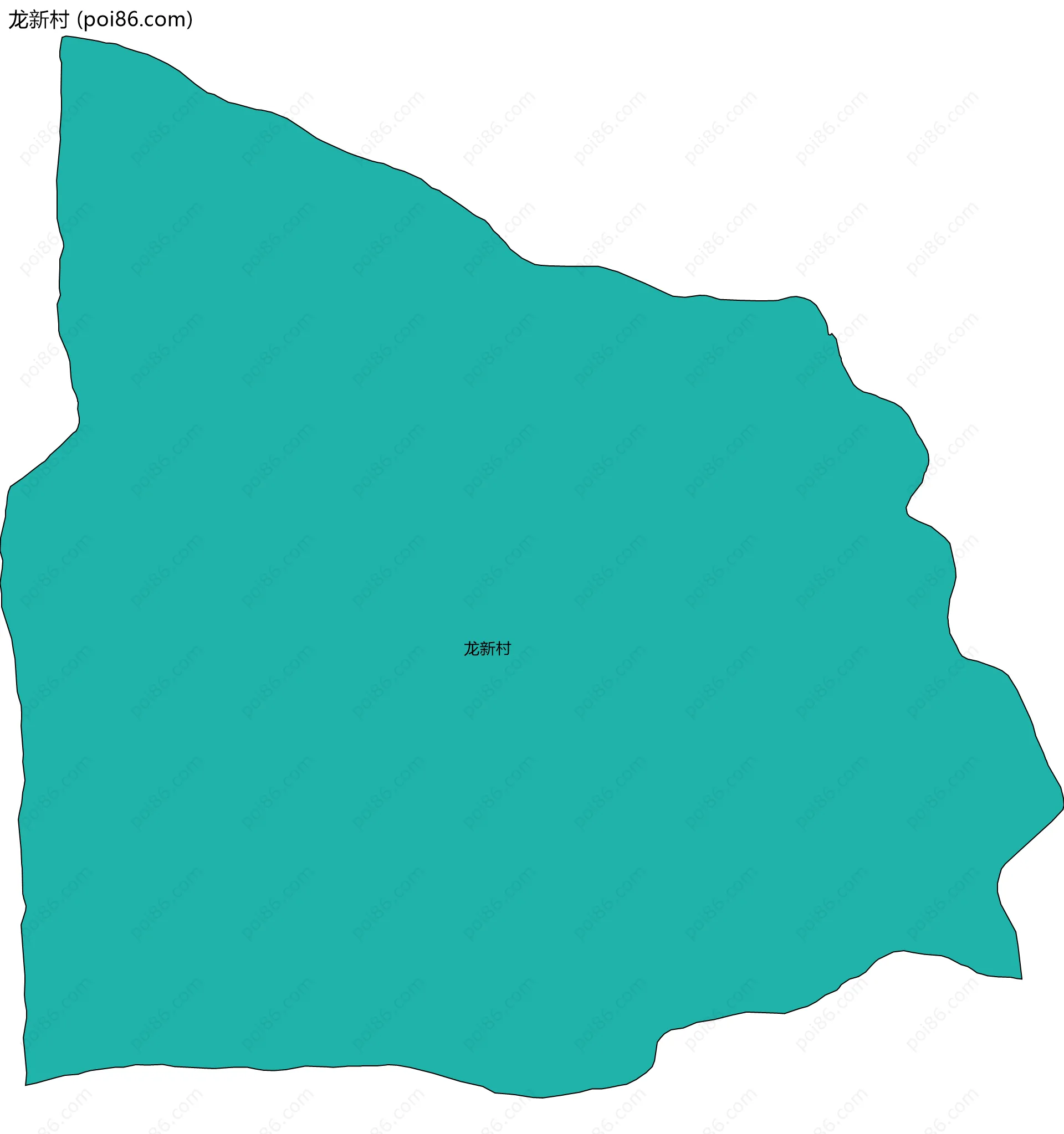 龙新村边界地图