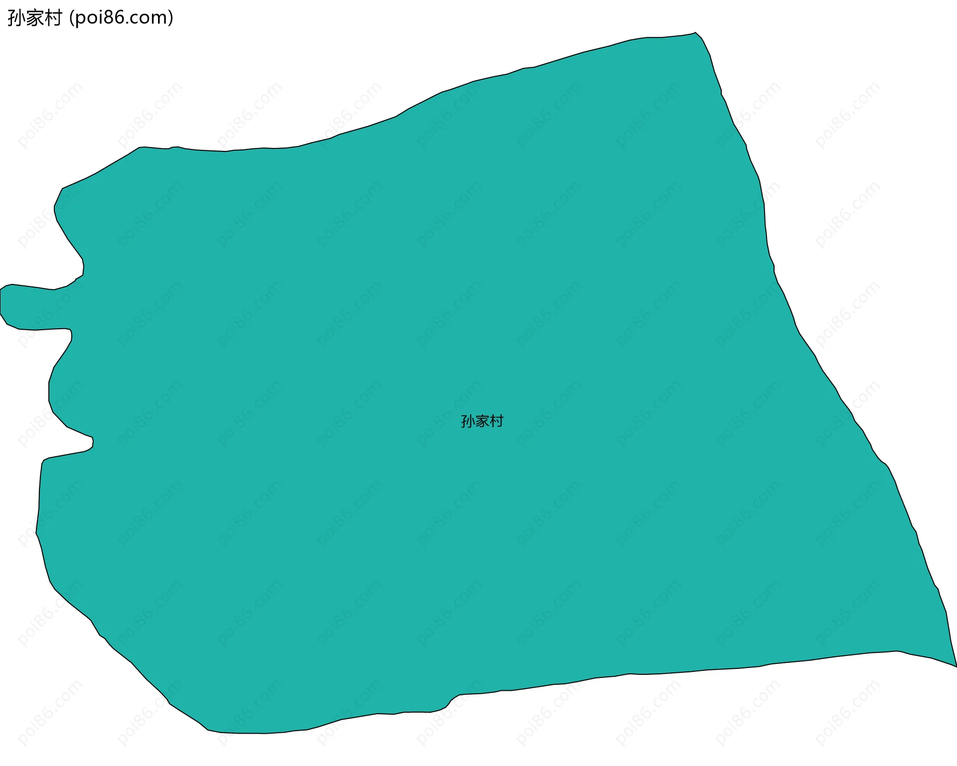 孙家村边界地图