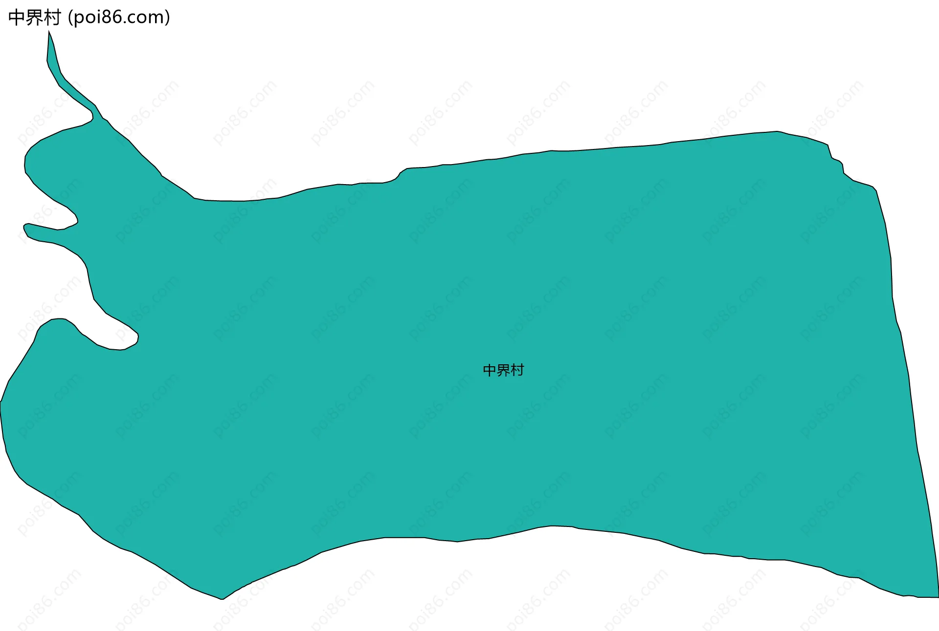 中界村边界地图