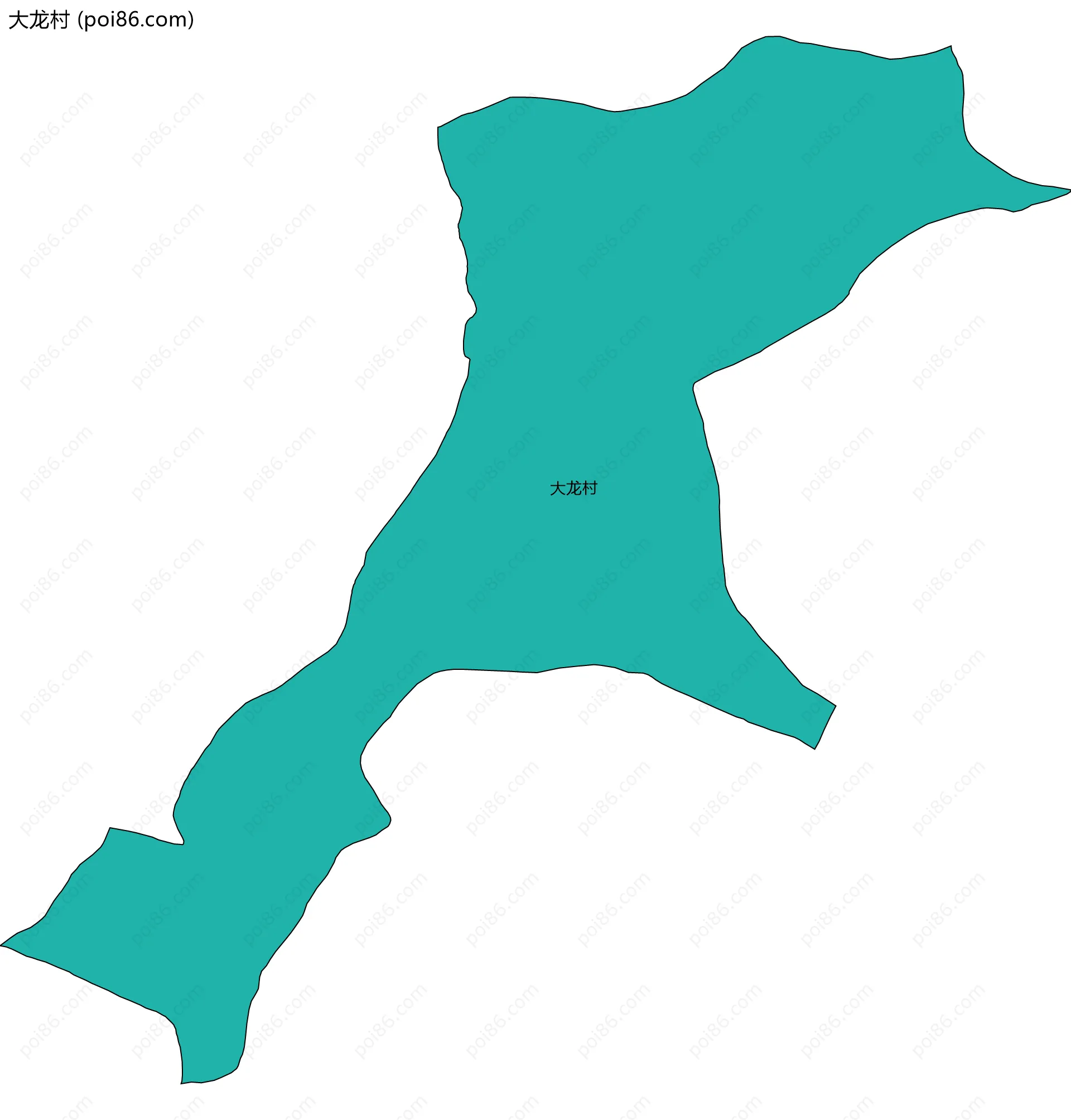 大龙村边界地图