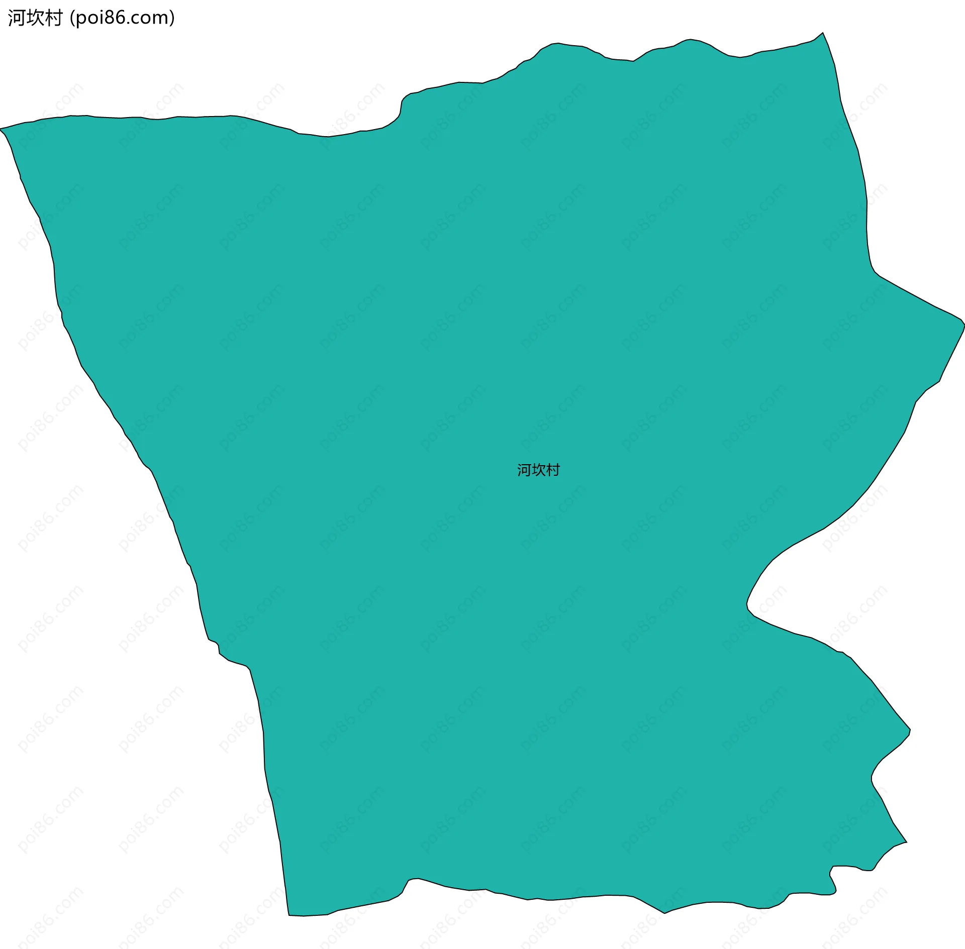 河坎村边界地图