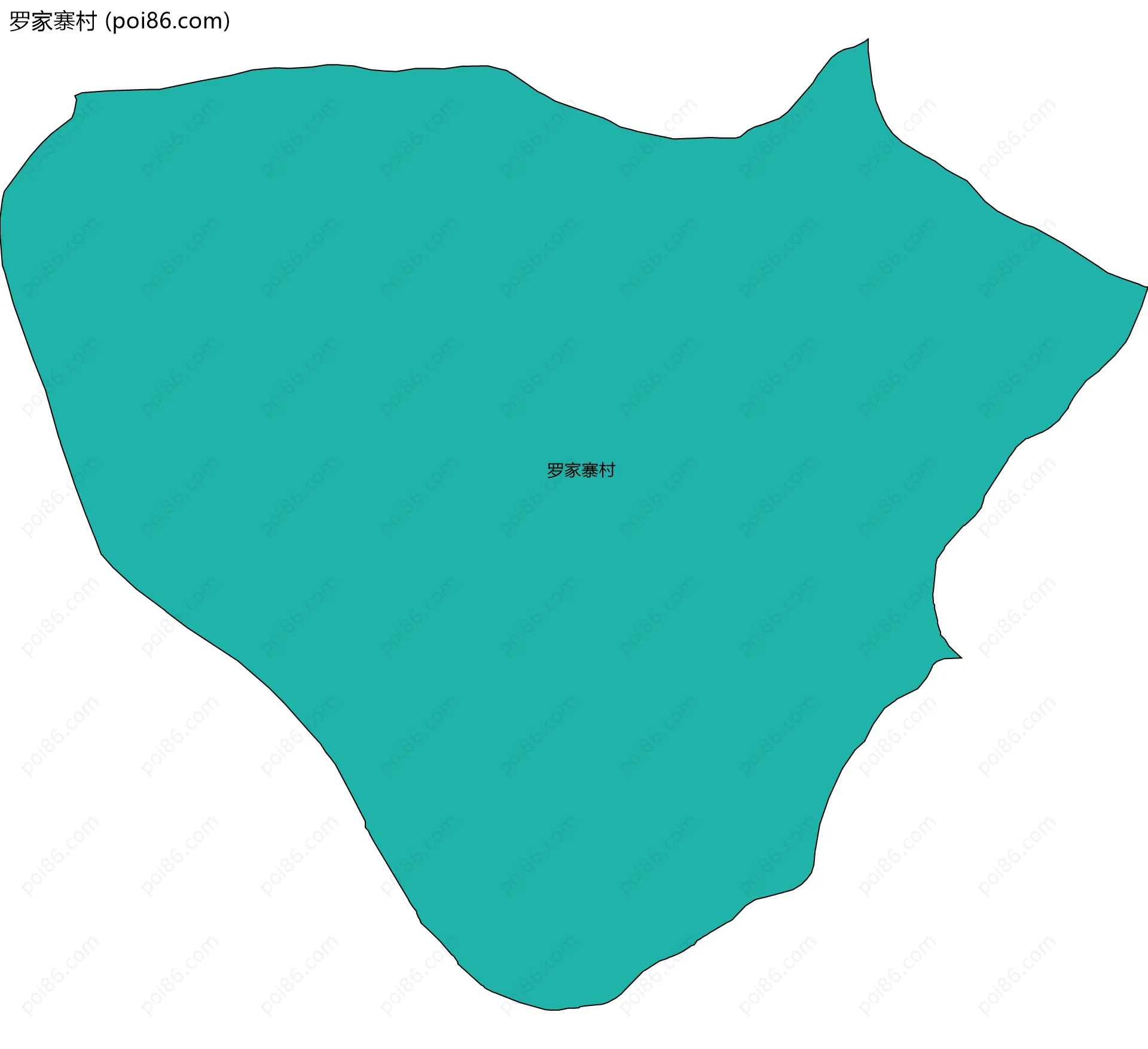 罗家寨村边界地图
