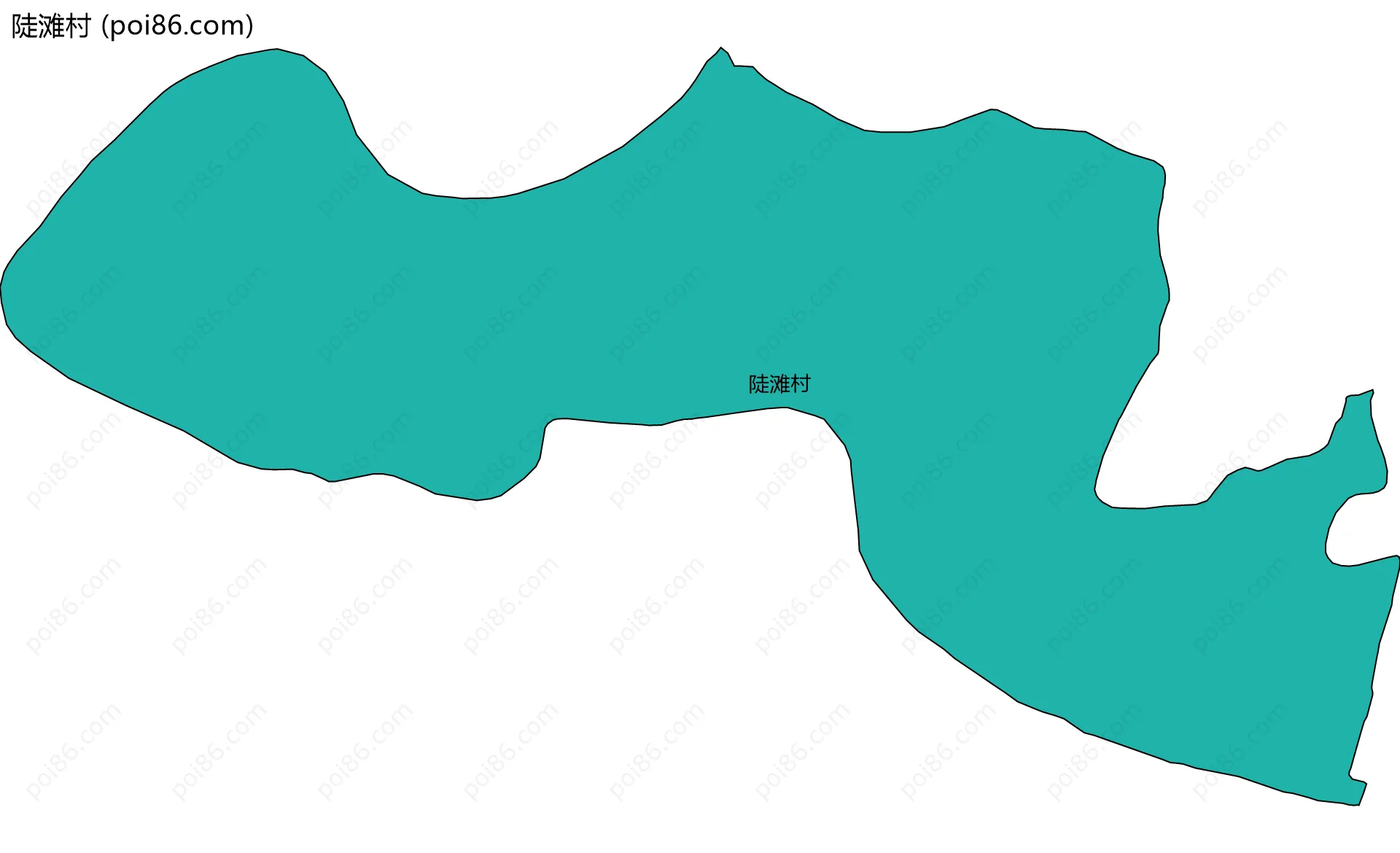 陡滩村边界地图