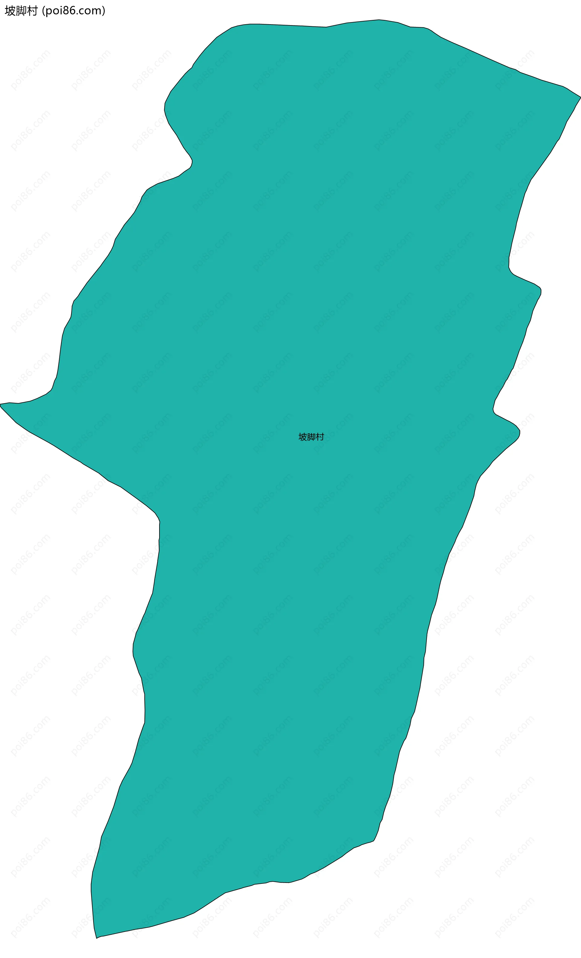 坡脚村边界地图