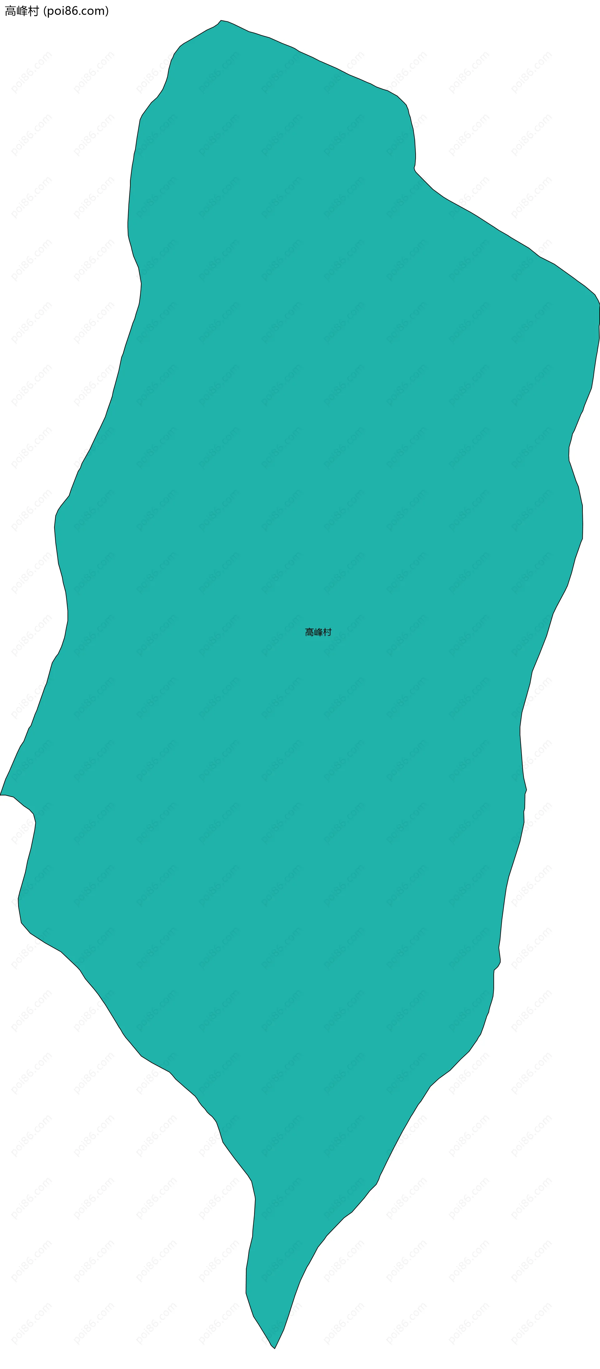 高峰村边界地图