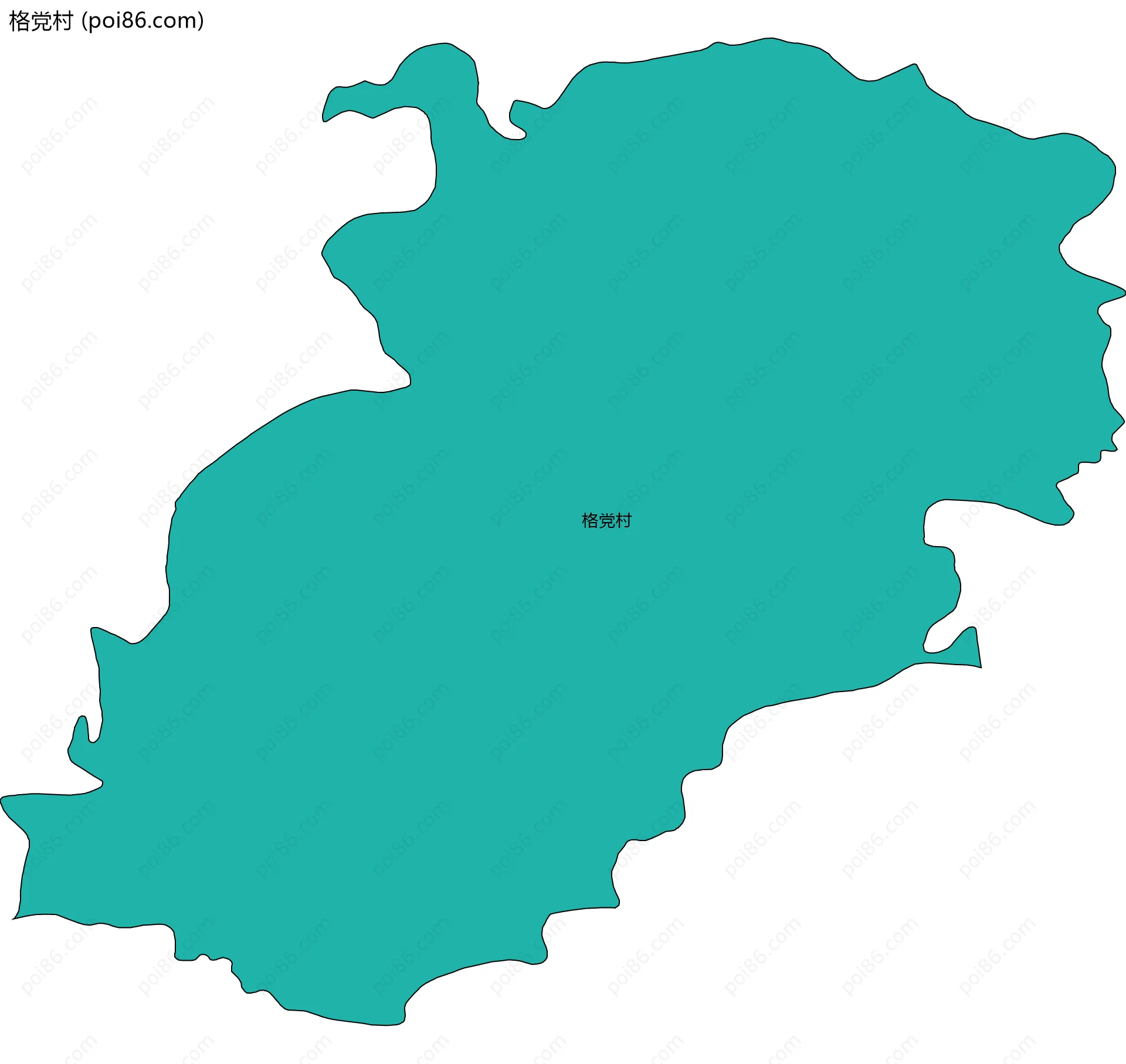 格党村边界地图