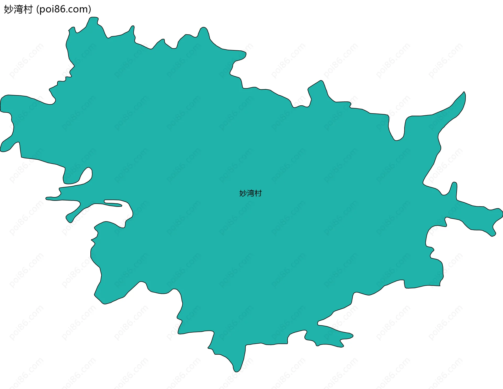 妙湾村边界地图