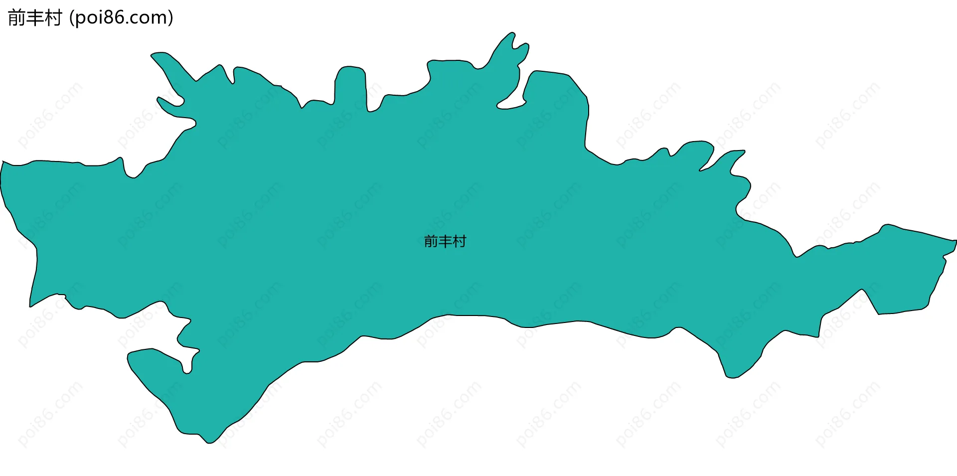 前丰村边界地图