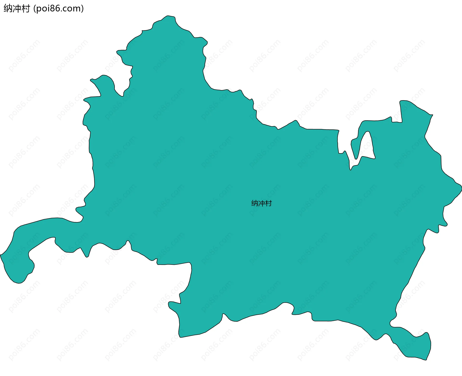 纳冲村边界地图
