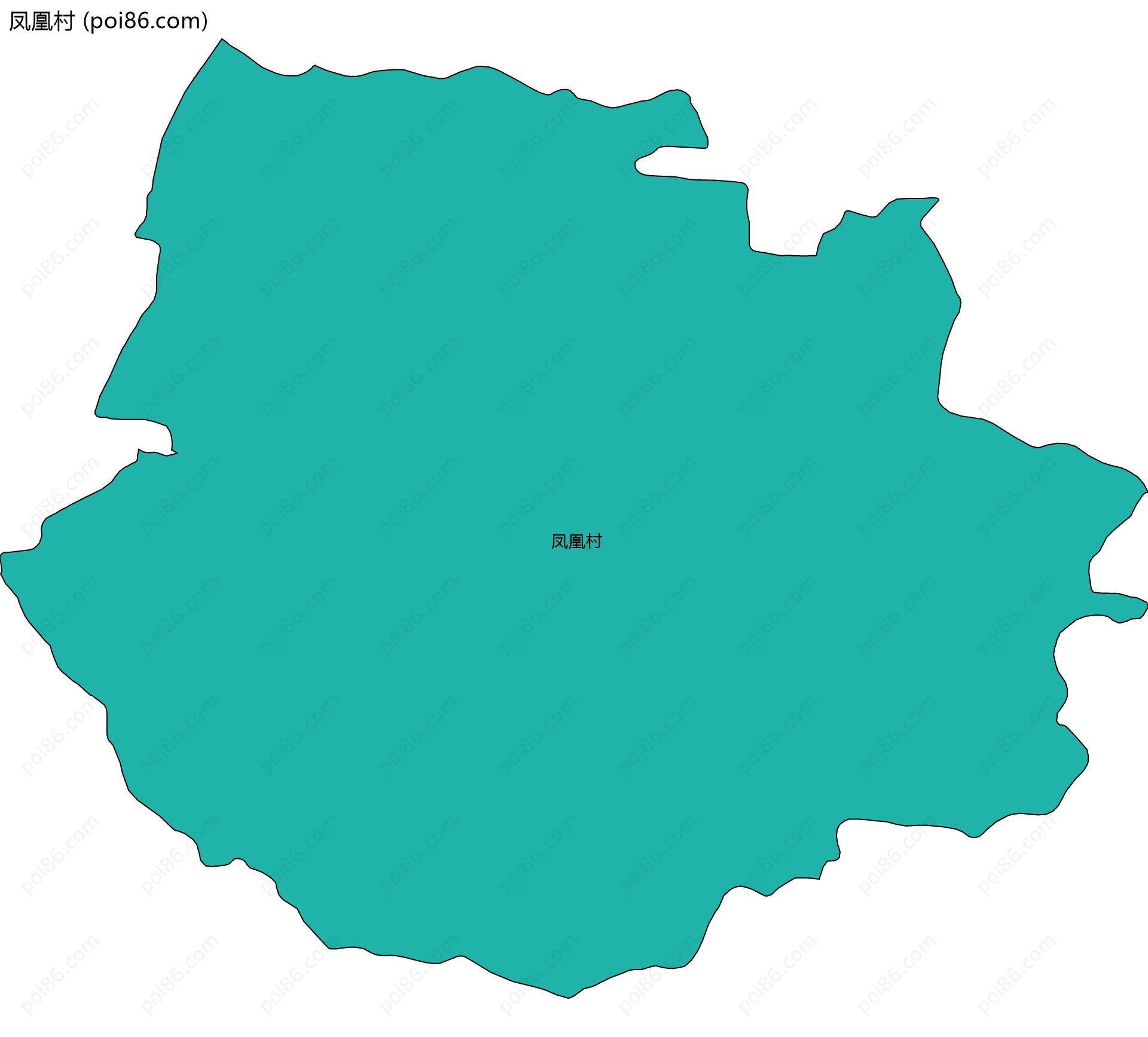 凤凰村边界地图