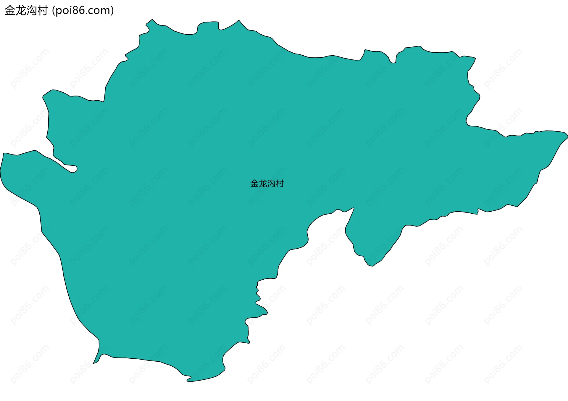 金龙沟村边界地图