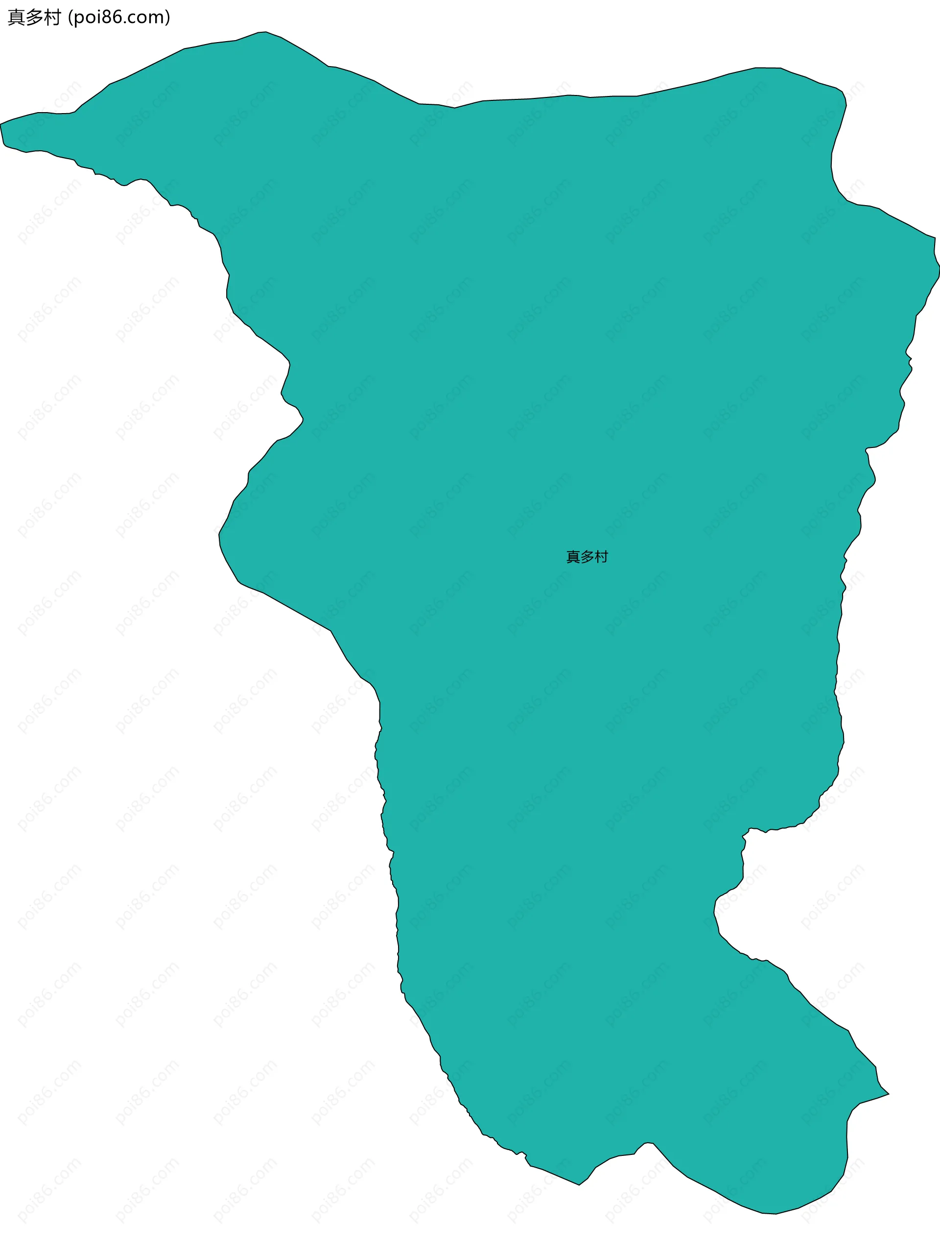 真多村边界地图