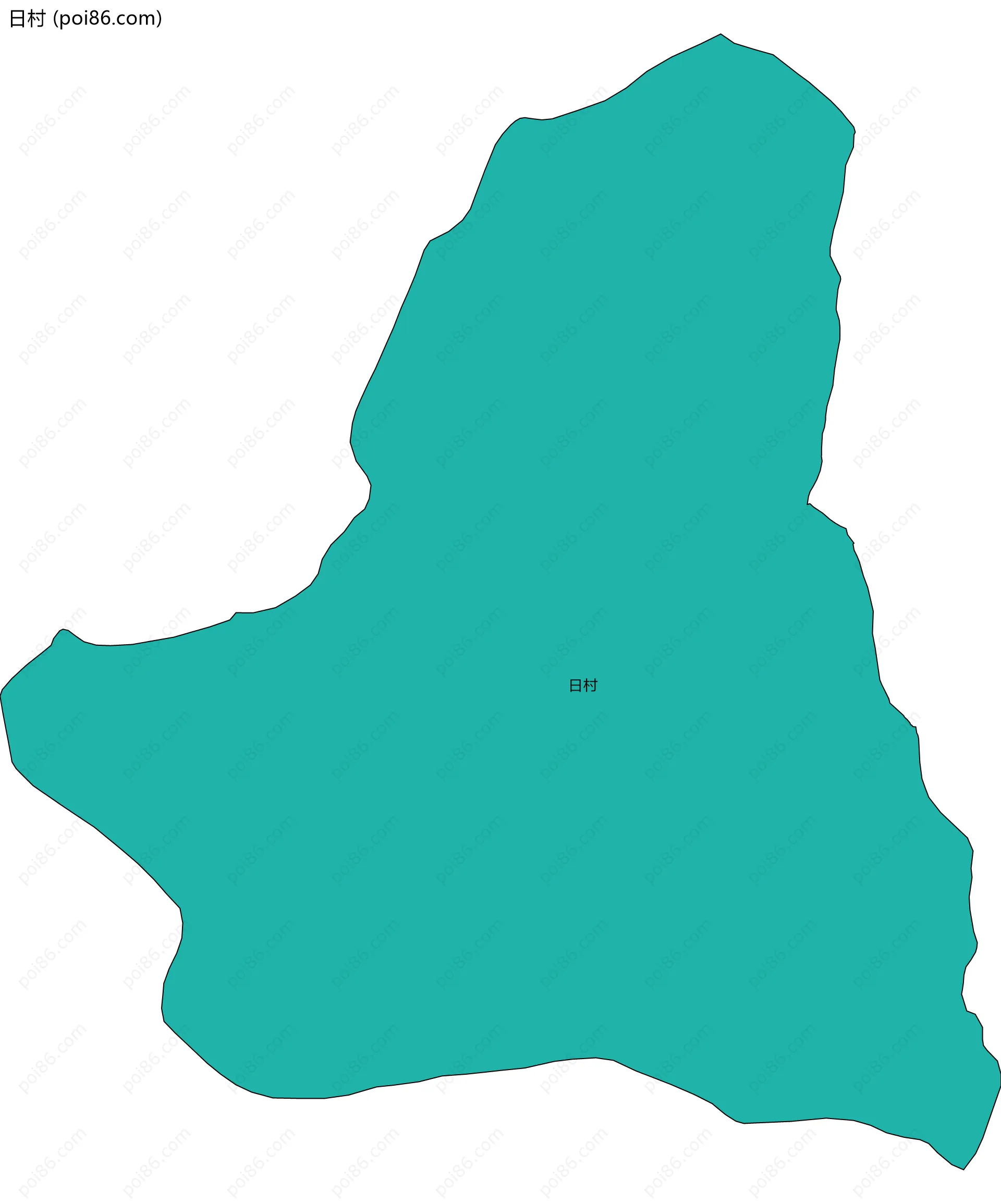 日村边界地图