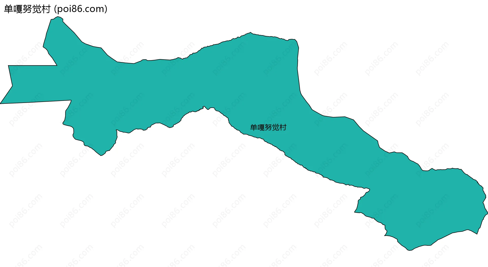 单嘎努觉村边界地图