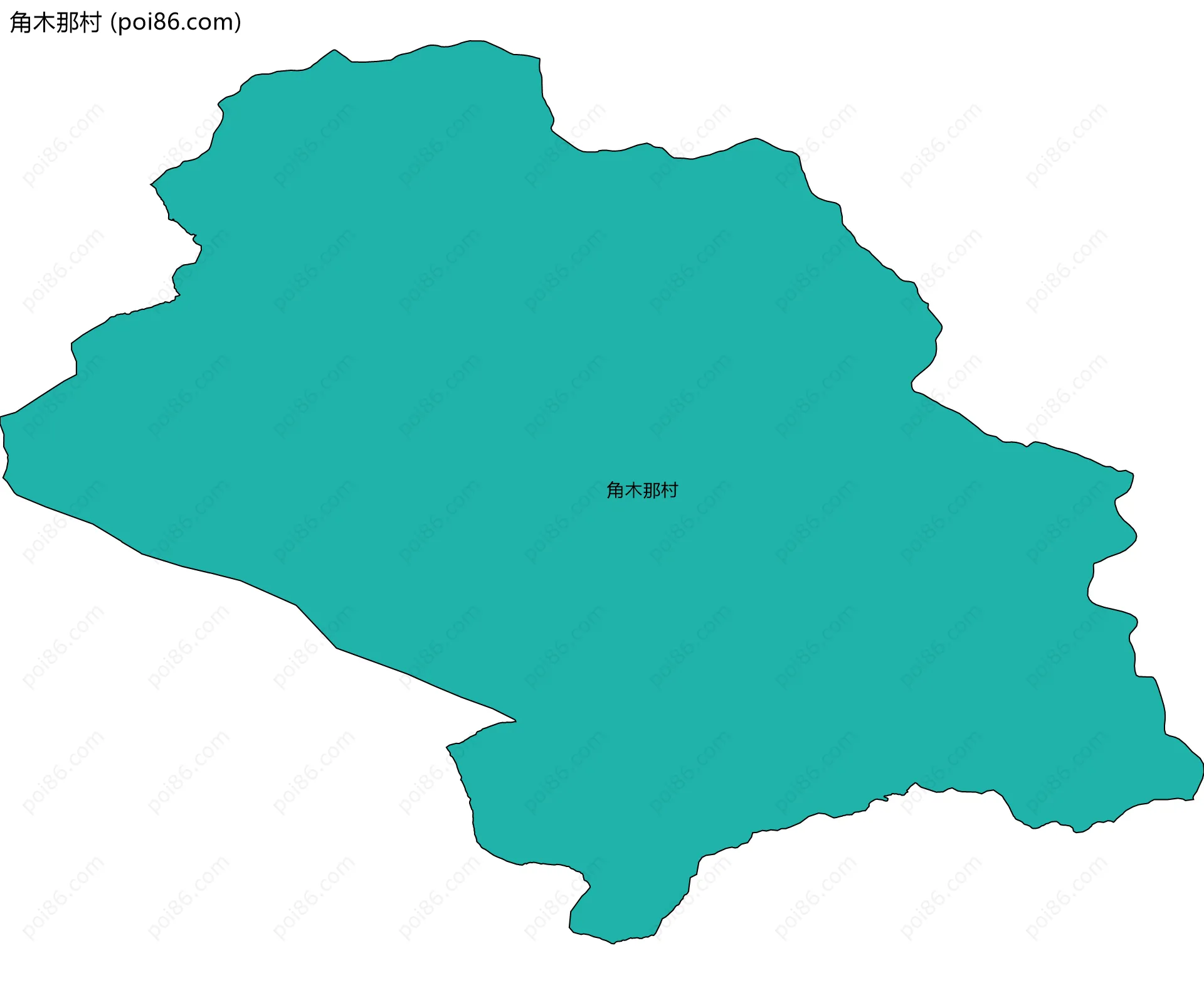 角木那村边界地图
